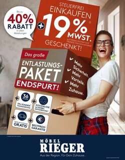 Möbel Rieger Prospekt (ab 27.08.2026) zum Blättern