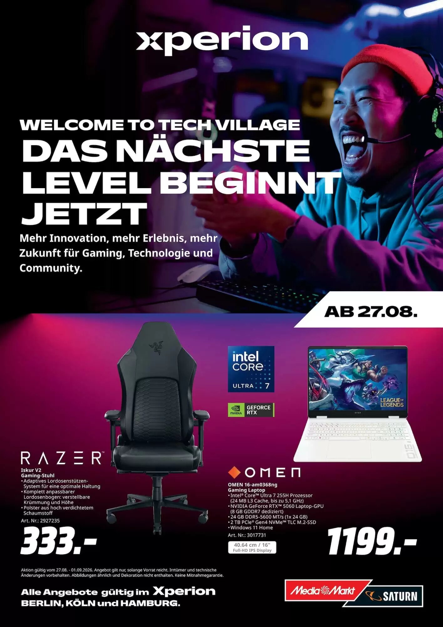 MediaMarkt Prospekt (ab 27.08.2026) zum Blättern - Seite 1