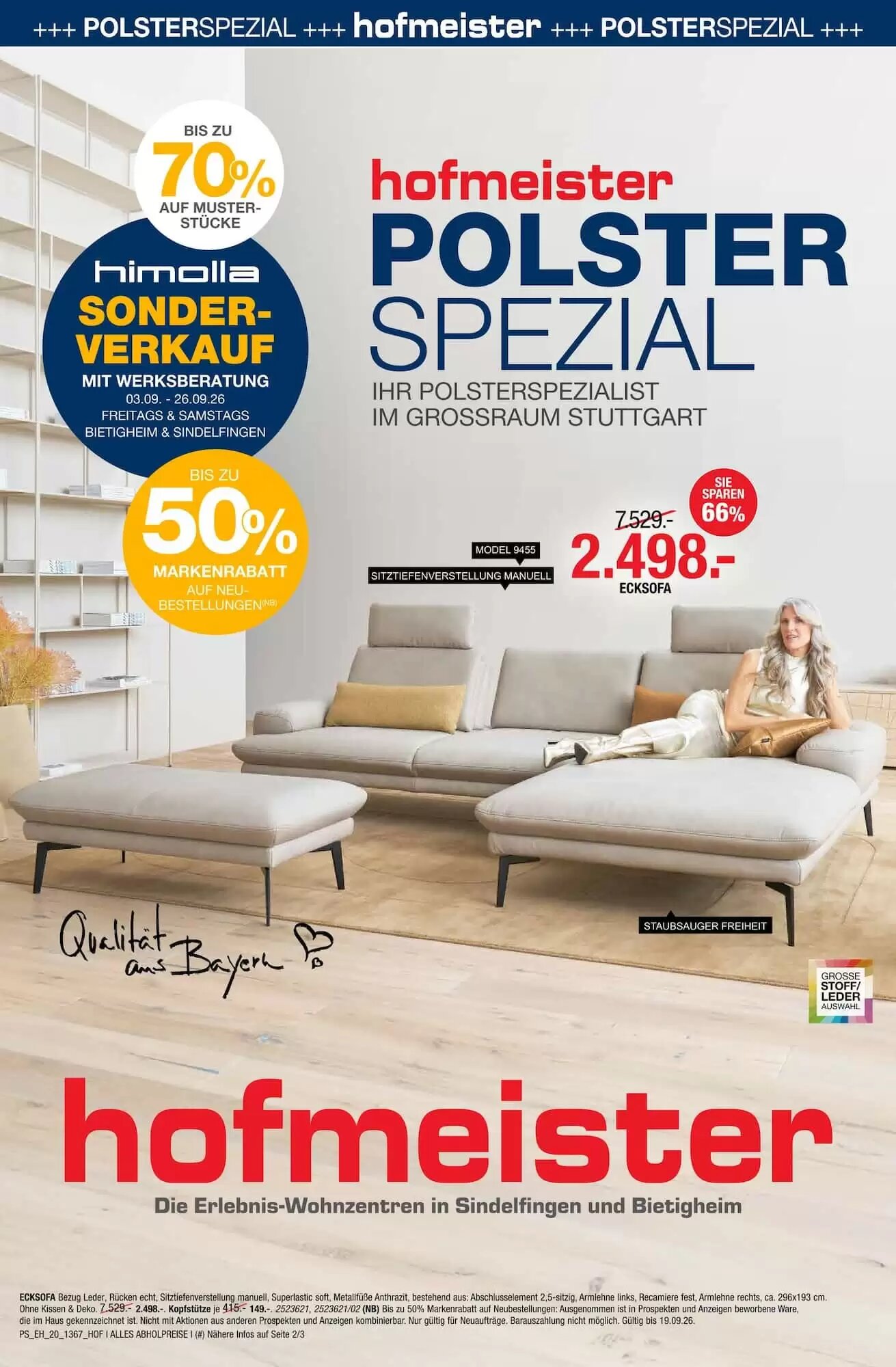 Hofmeister Prospekt (ab 27.08.2026) zum Blättern - Seite 1