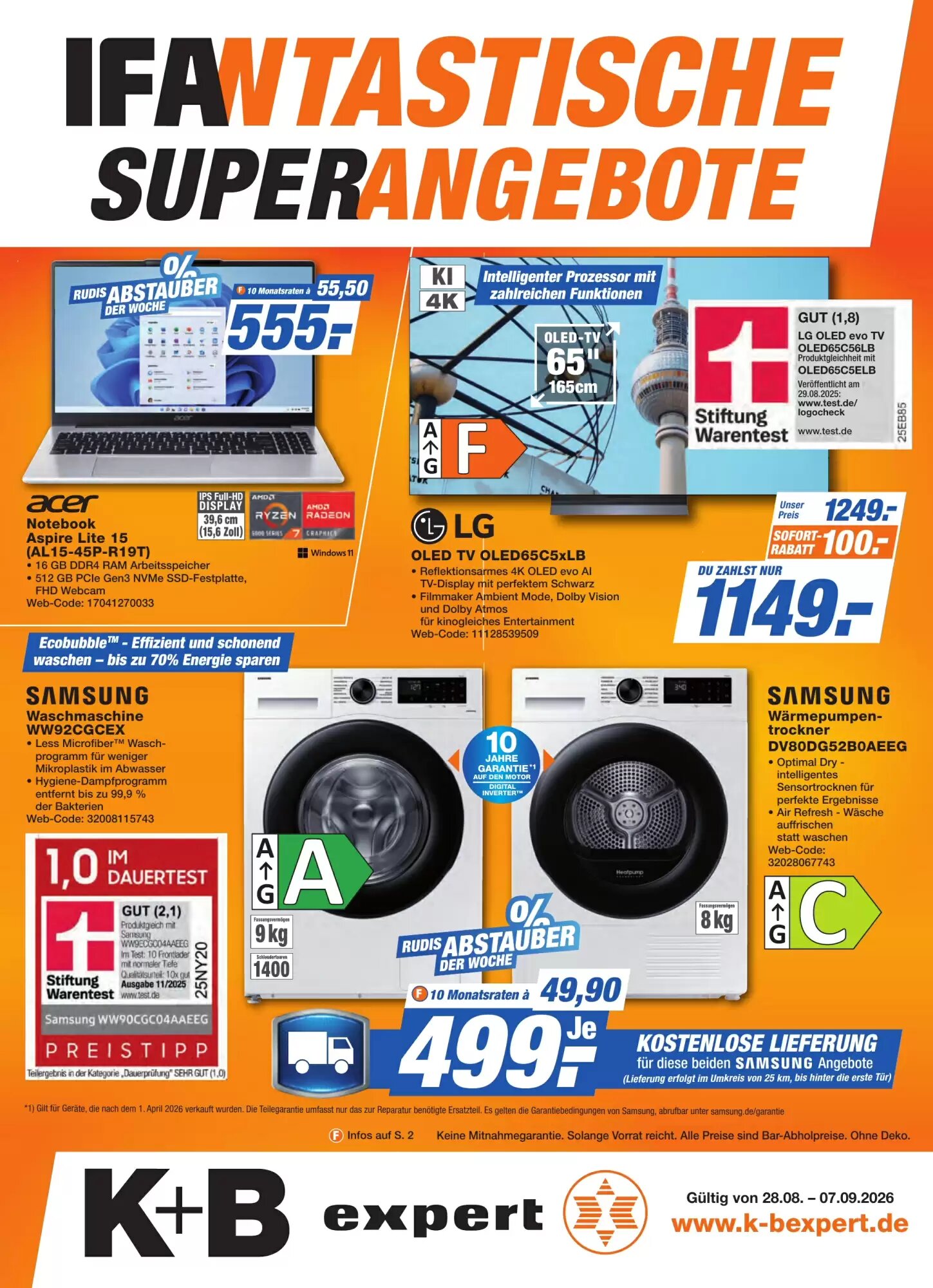 K+B Expert Prospekt (ab 28.08.2026) zum Blättern - Seite 1
