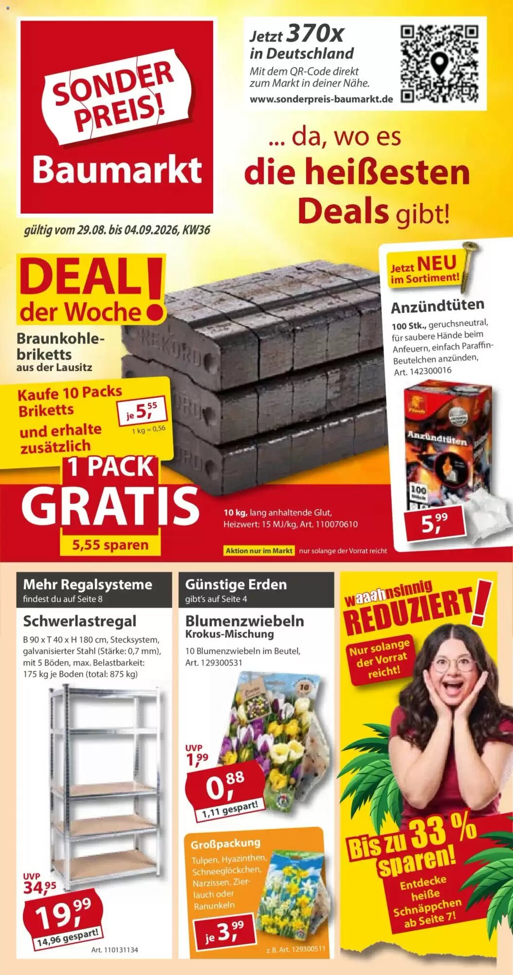 Sonderpreis Baumarkt Prospekt (ab 29.08.2026) zum Blättern - Seite 1