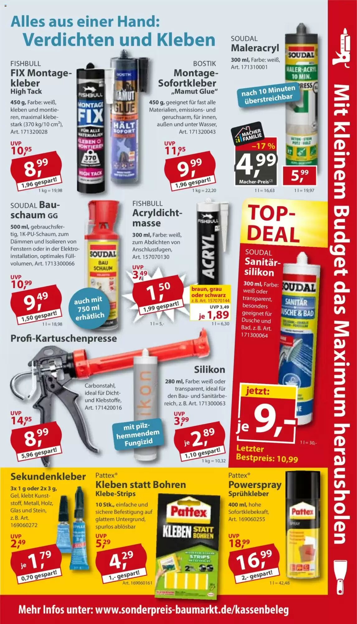 Sonderpreis Baumarkt Prospekt (ab 29.08.2026) zum Blättern - Seite 9