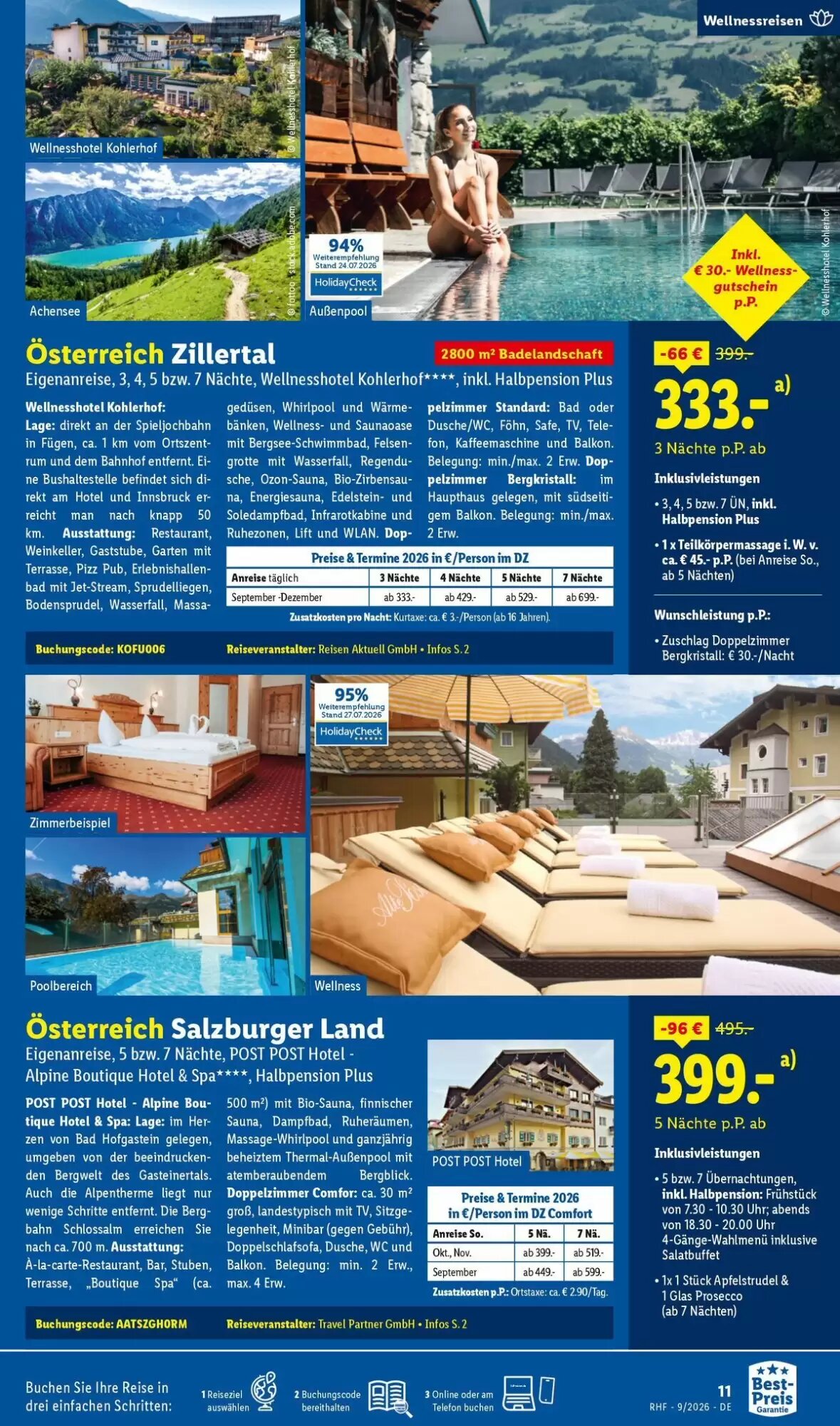 Lidl Reisen Prospekt (ab 29.08.2026) zum Blättern - Seite 11