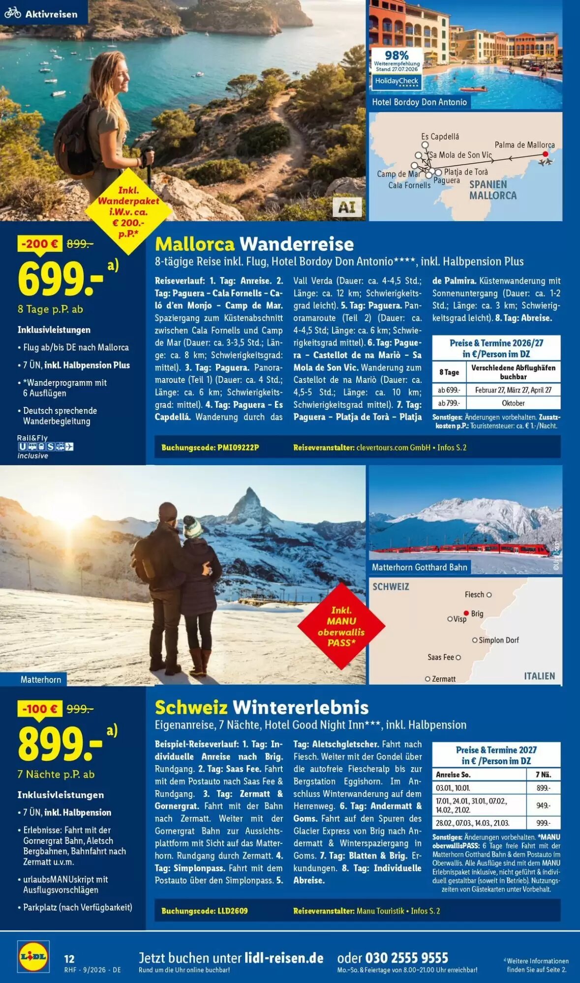 Lidl Reisen Prospekt (ab 29.08.2026) zum Blättern - Seite 12