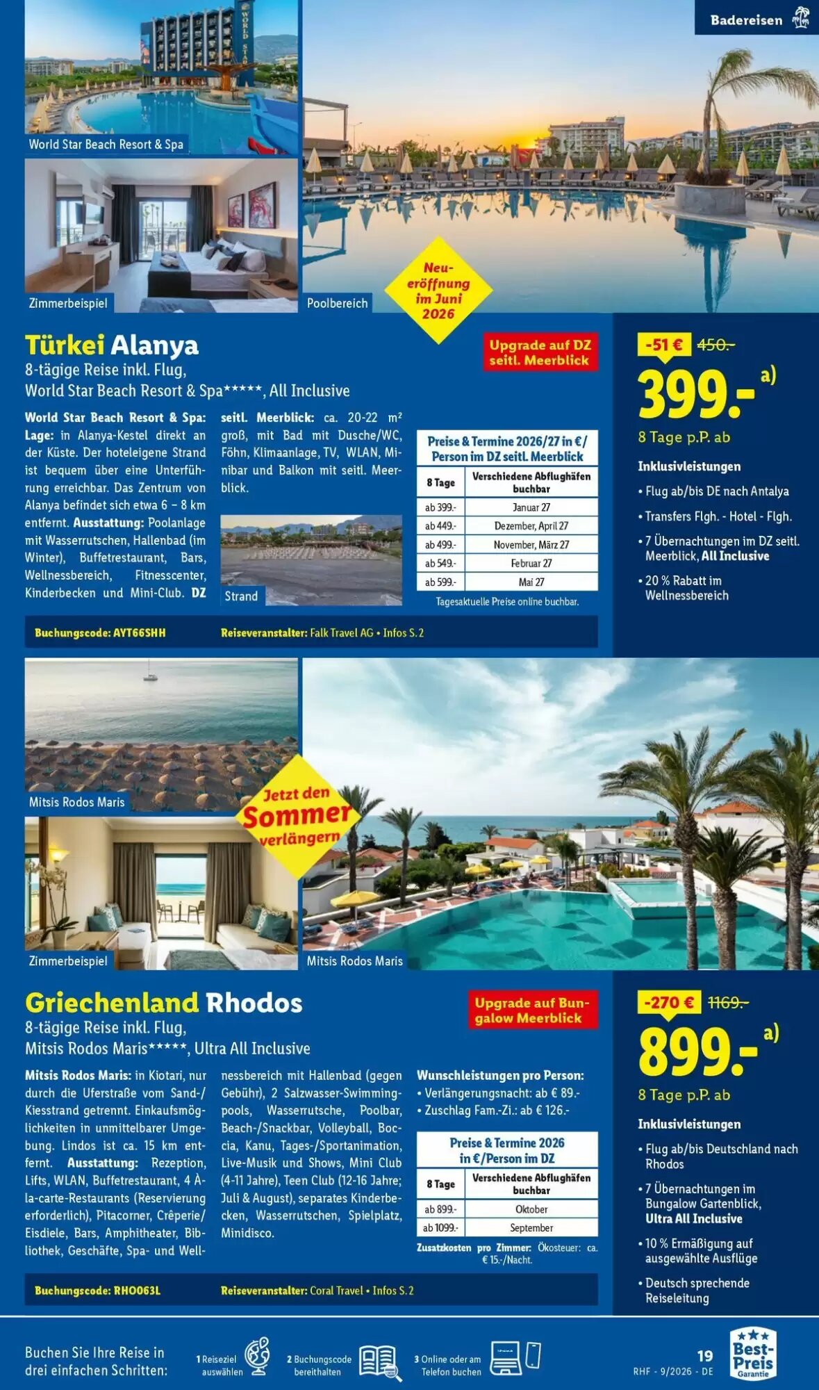 Lidl Reisen Prospekt (ab 29.08.2026) zum Blättern - Seite 19