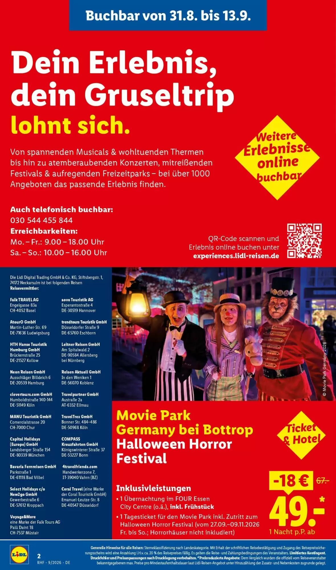Lidl Reisen Prospekt (ab 29.08.2026) zum Blättern - Seite 2