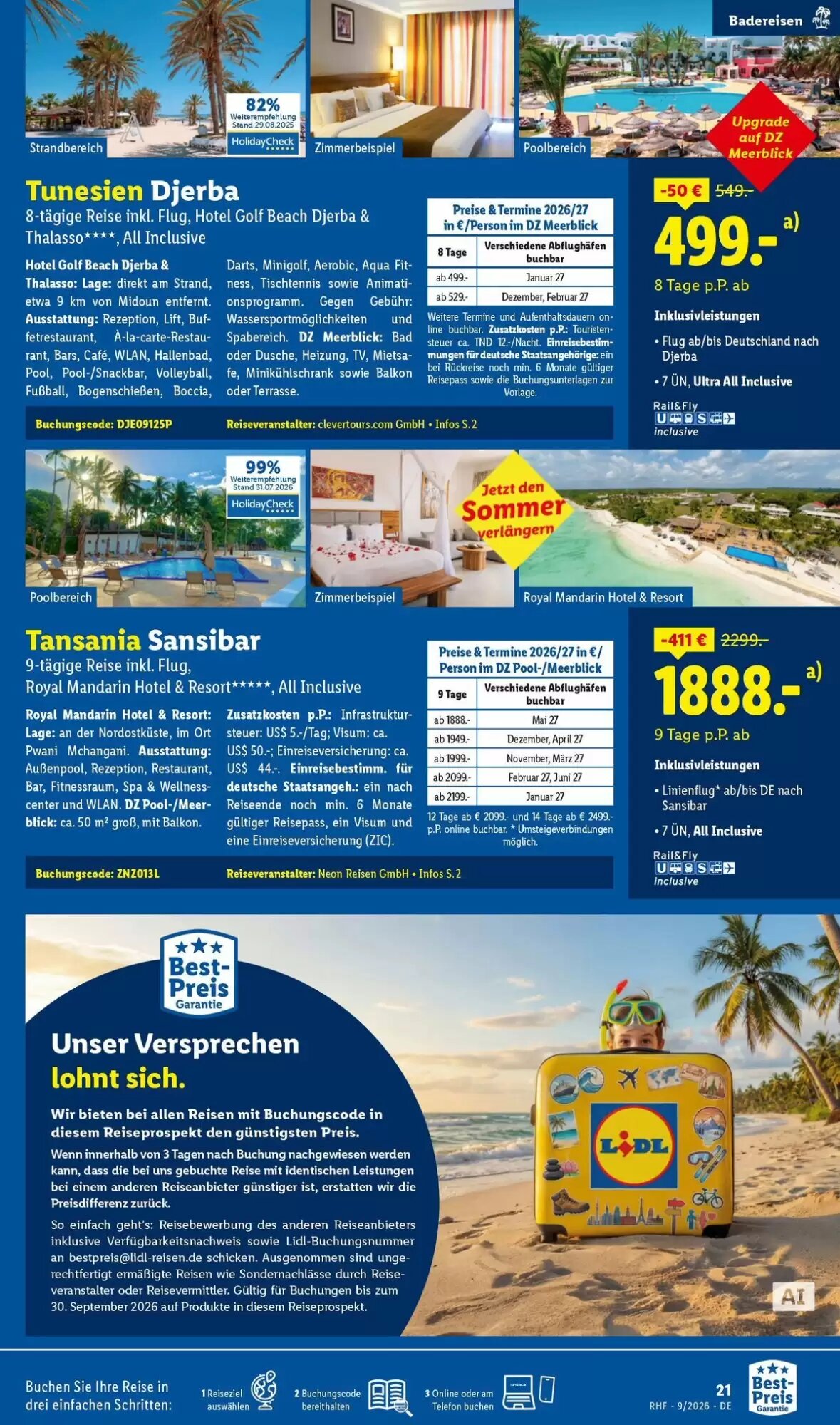 Lidl Reisen Prospekt (ab 29.08.2026) zum Blättern - Seite 21