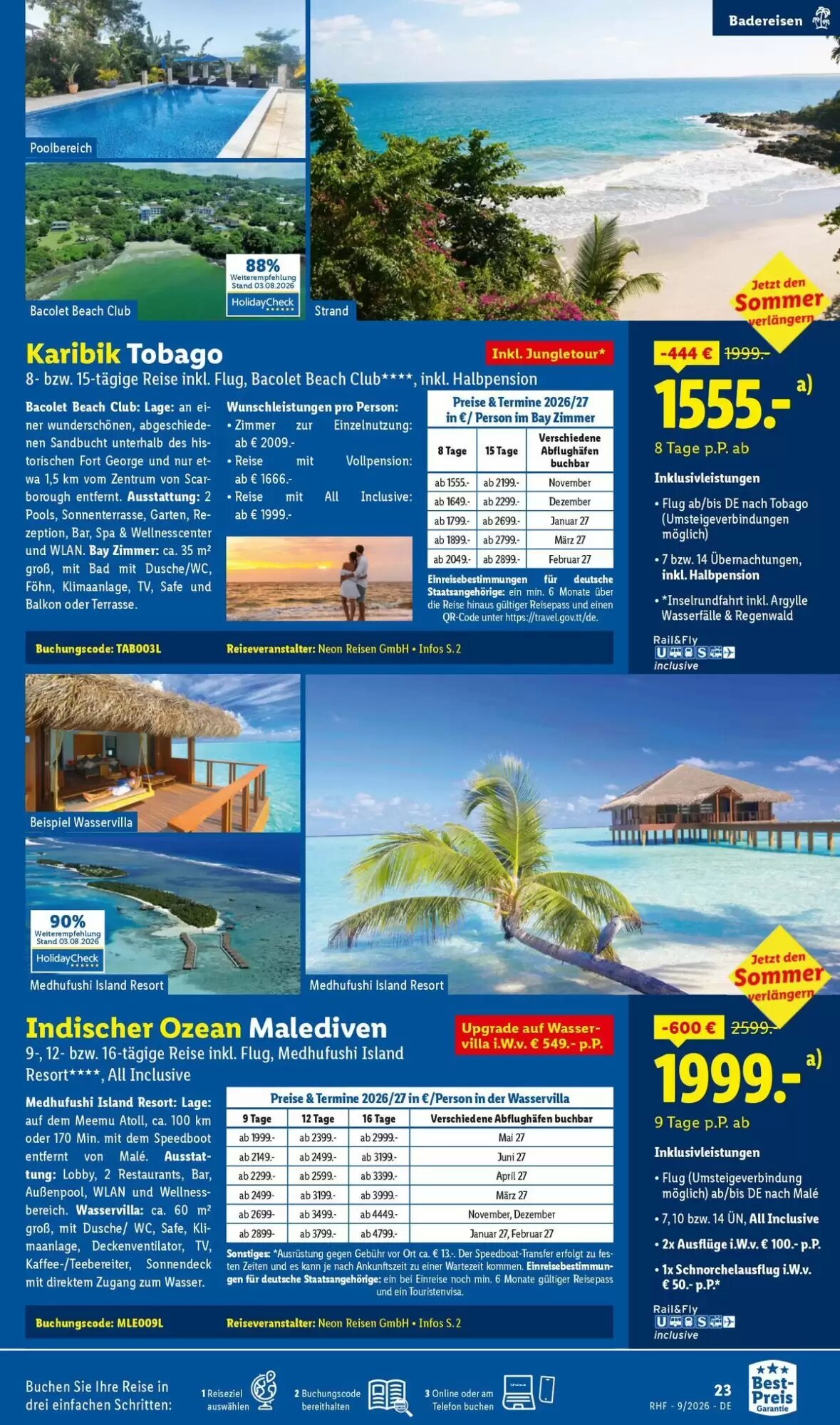 Lidl Reisen Prospekt (ab 29.08.2026) zum Blättern - Seite 23