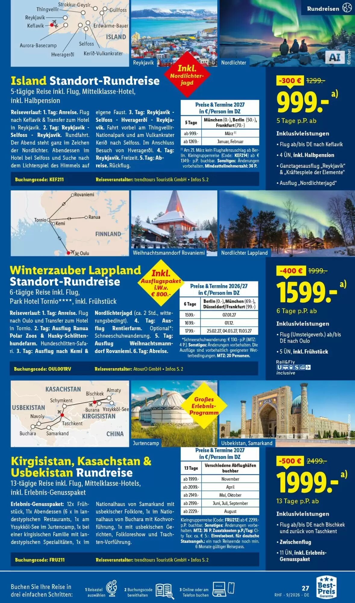 Lidl Reisen Prospekt (ab 29.08.2026) zum Blättern - Seite 27