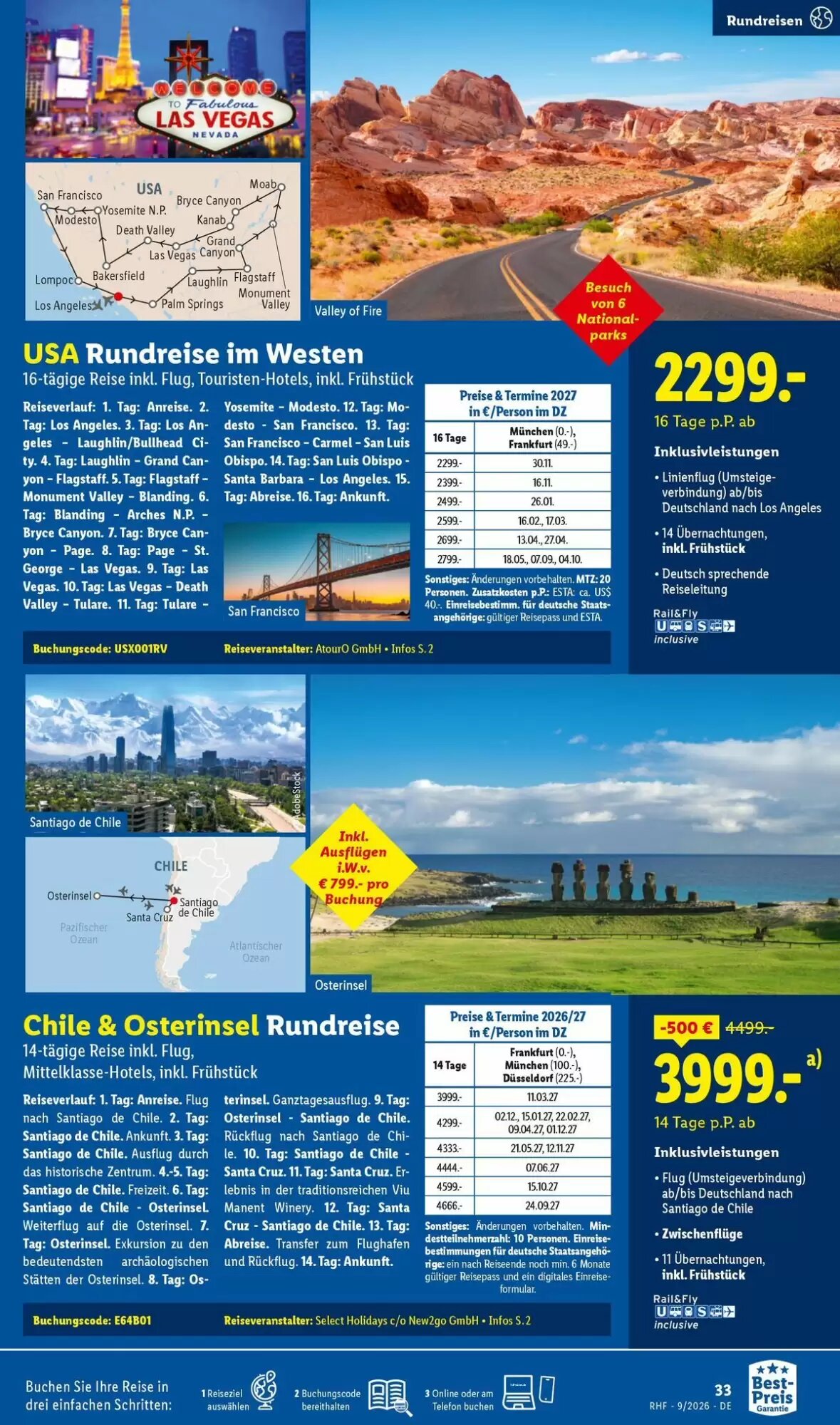 Lidl Reisen Prospekt (ab 29.08.2026) zum Blättern - Seite 33