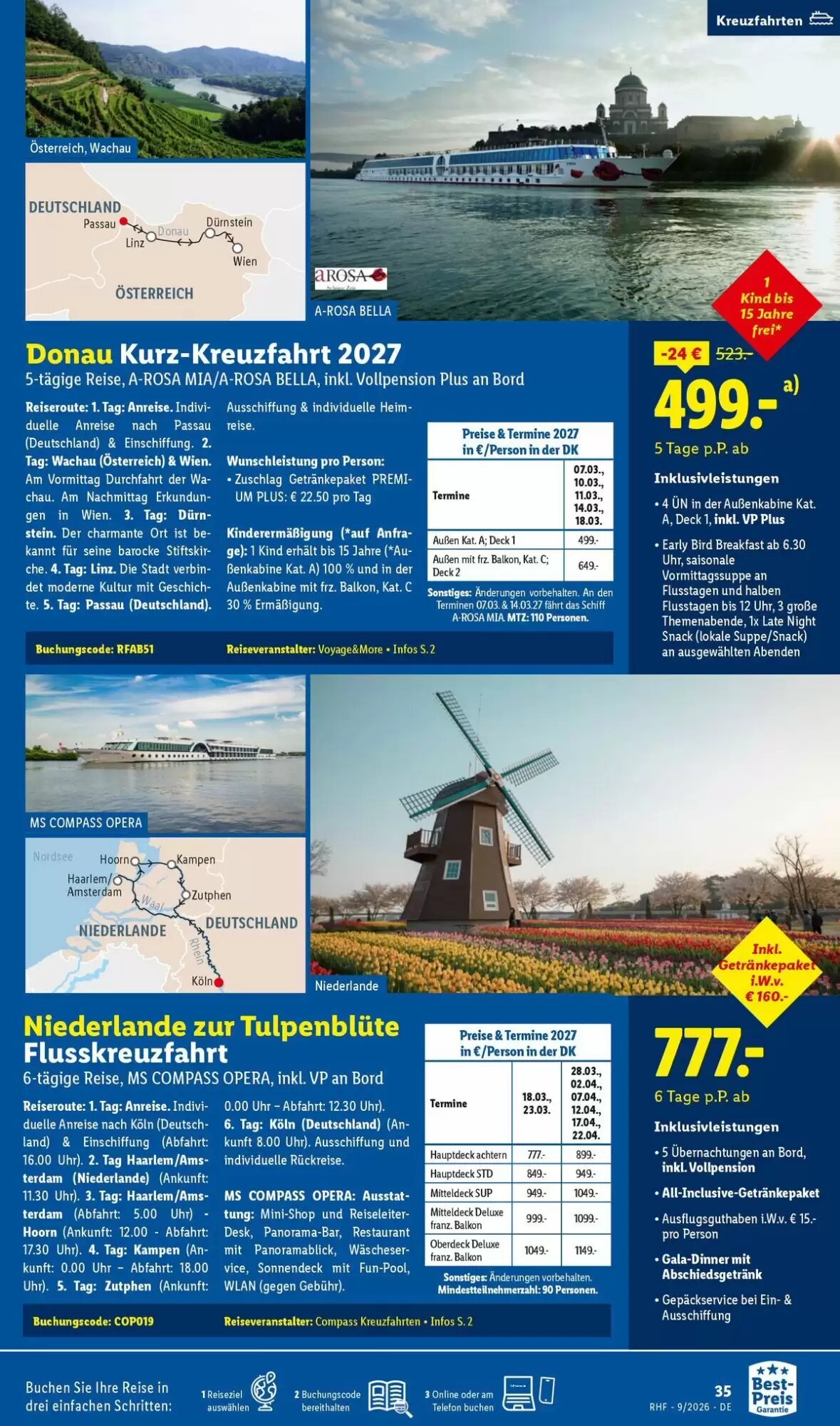 Lidl Reisen Prospekt (ab 29.08.2026) zum Blättern - Seite 35