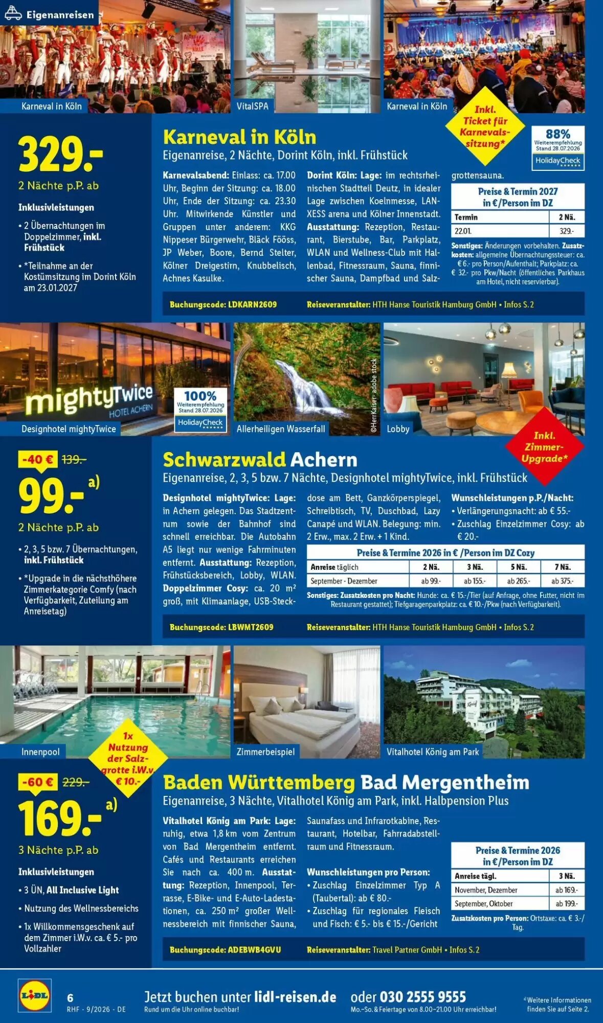 Lidl Reisen Prospekt (ab 29.08.2026) zum Blättern - Seite 6