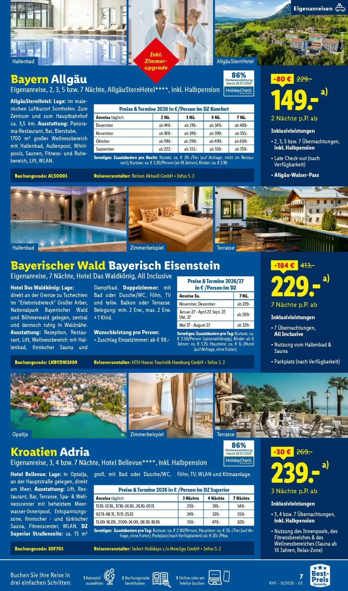 Lidl Reisen Prospekt (ab 29.08.2026) zum Blättern - Seite 7