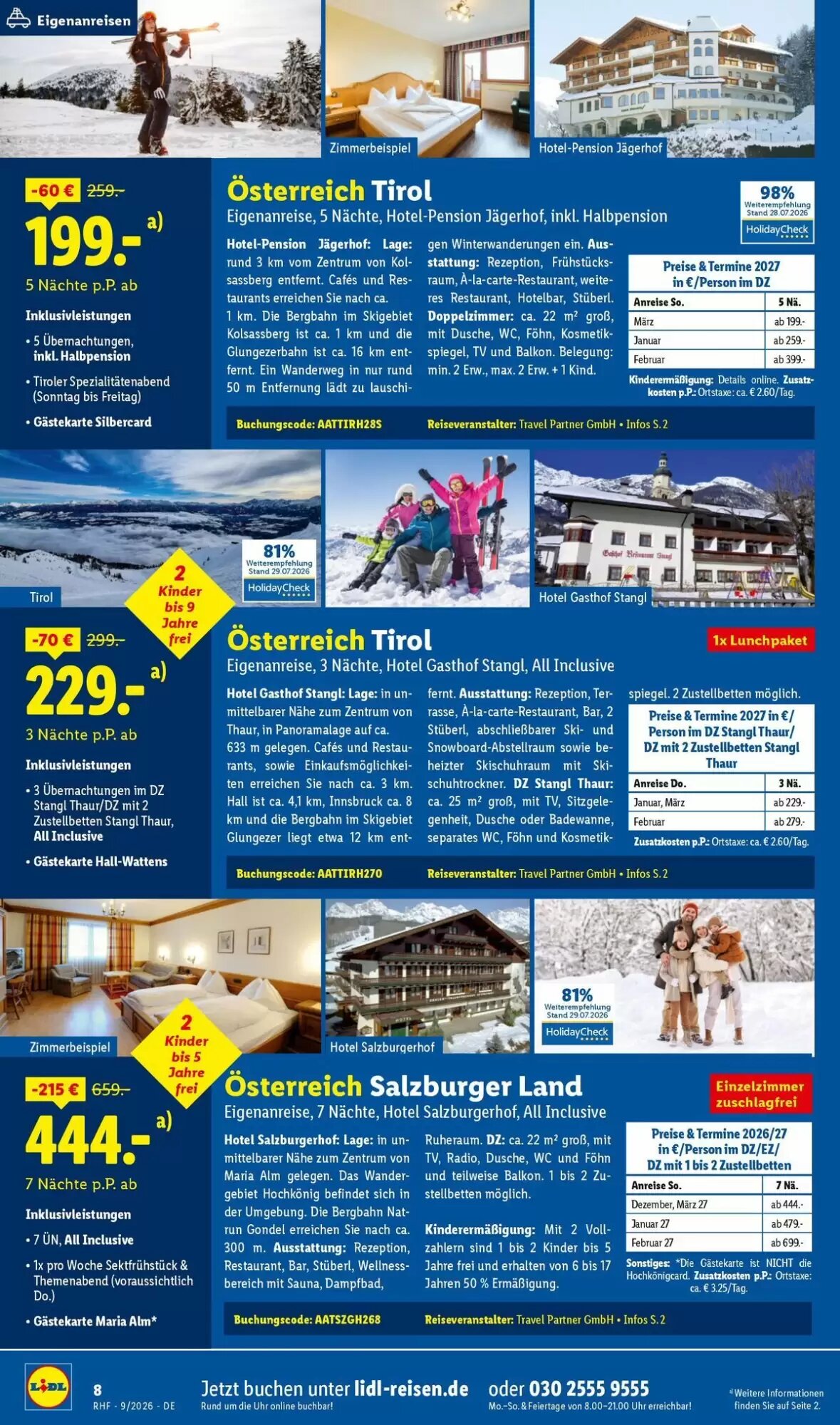 Lidl Reisen Prospekt (ab 29.08.2026) zum Blättern - Seite 8