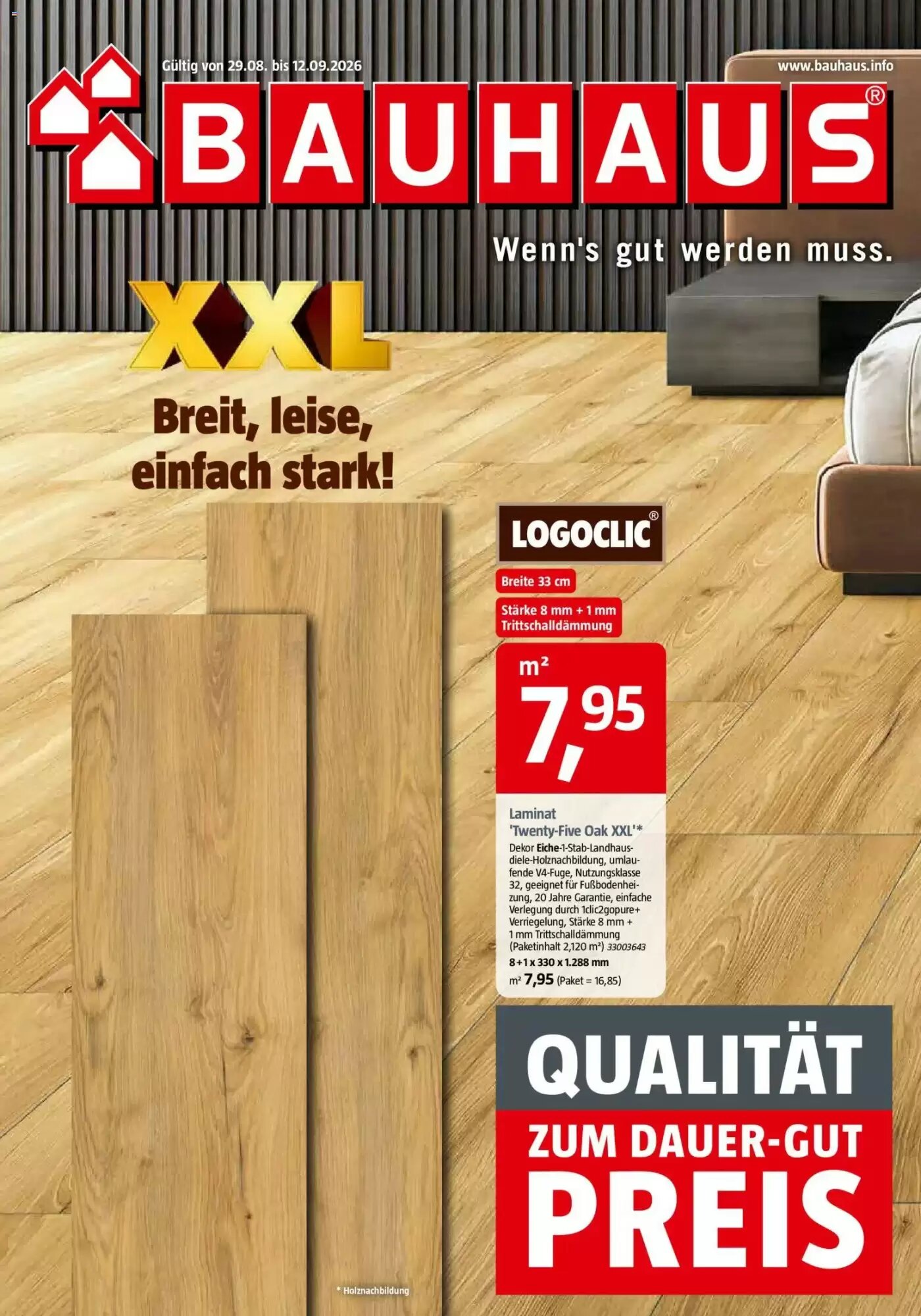 Bauhaus Prospekt (ab 29.08.2026) zum Blättern - Seite 1