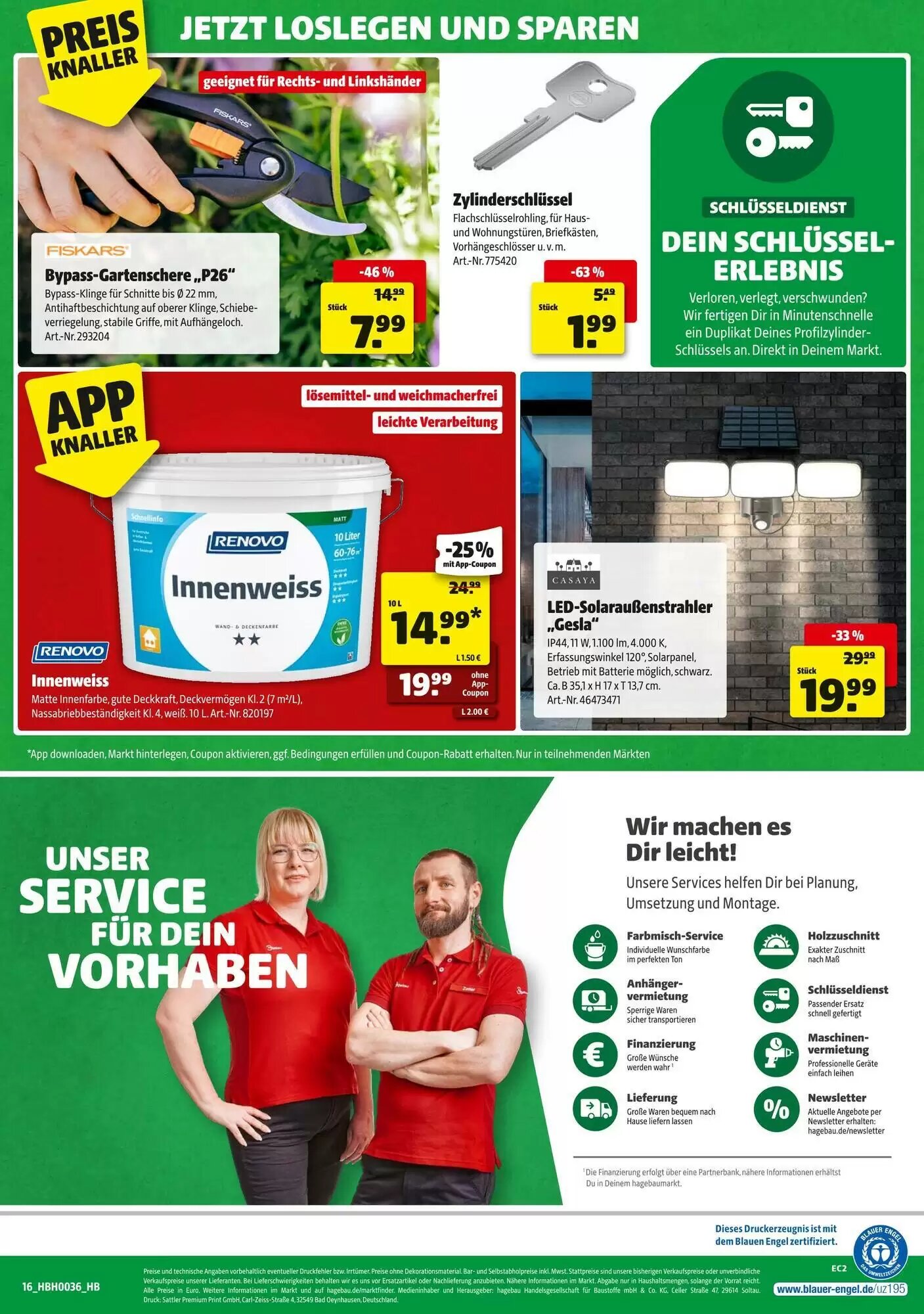 Hagebau Prospekt (ab 29.08.2026) zum Blättern - Seite 16