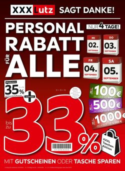 XXXLutz Prospekt (ab 29.08.2026) zum Blättern
