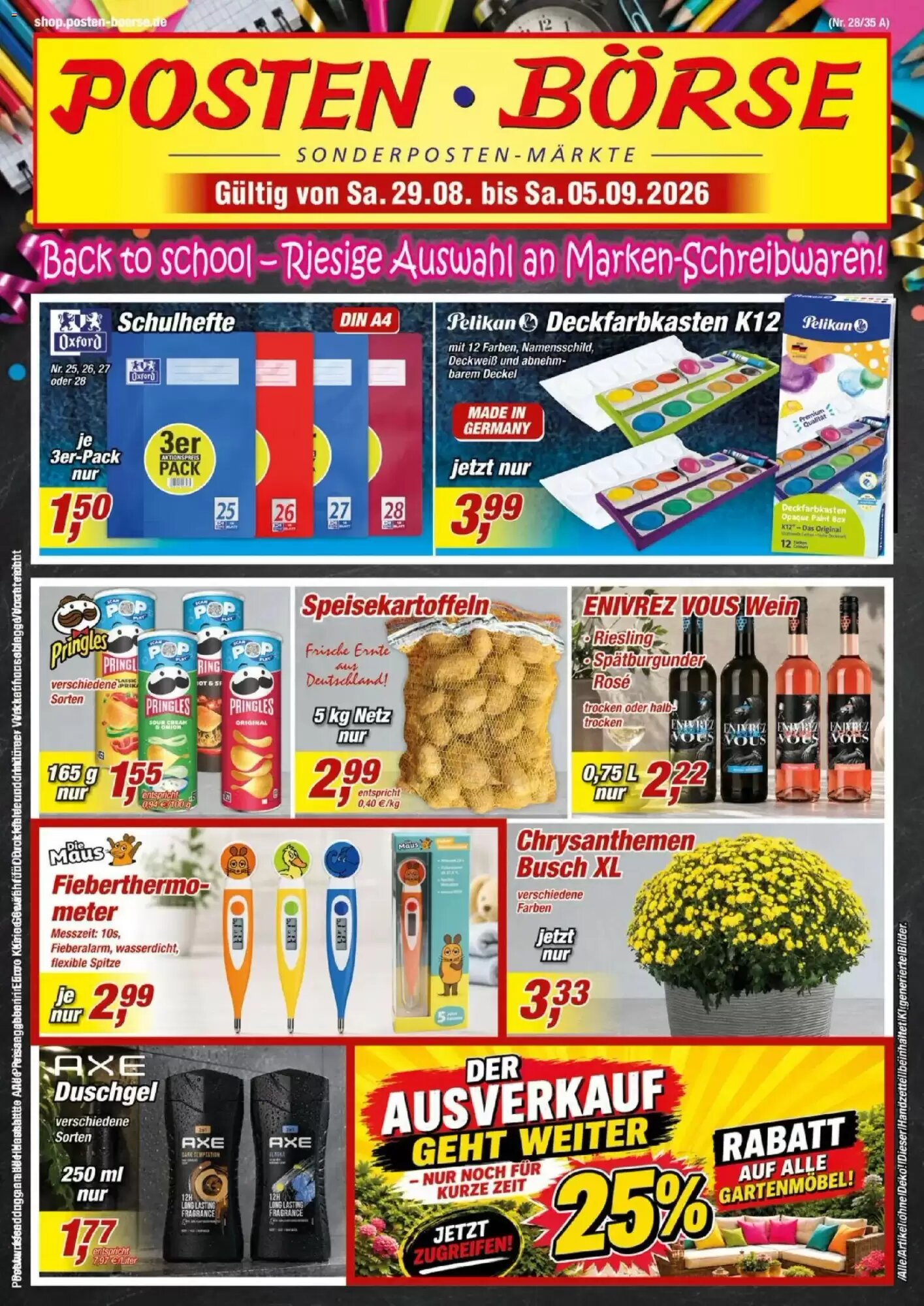 Posten Börse Prospekt (ab 29.08.2026) zum Blättern - Seite 1