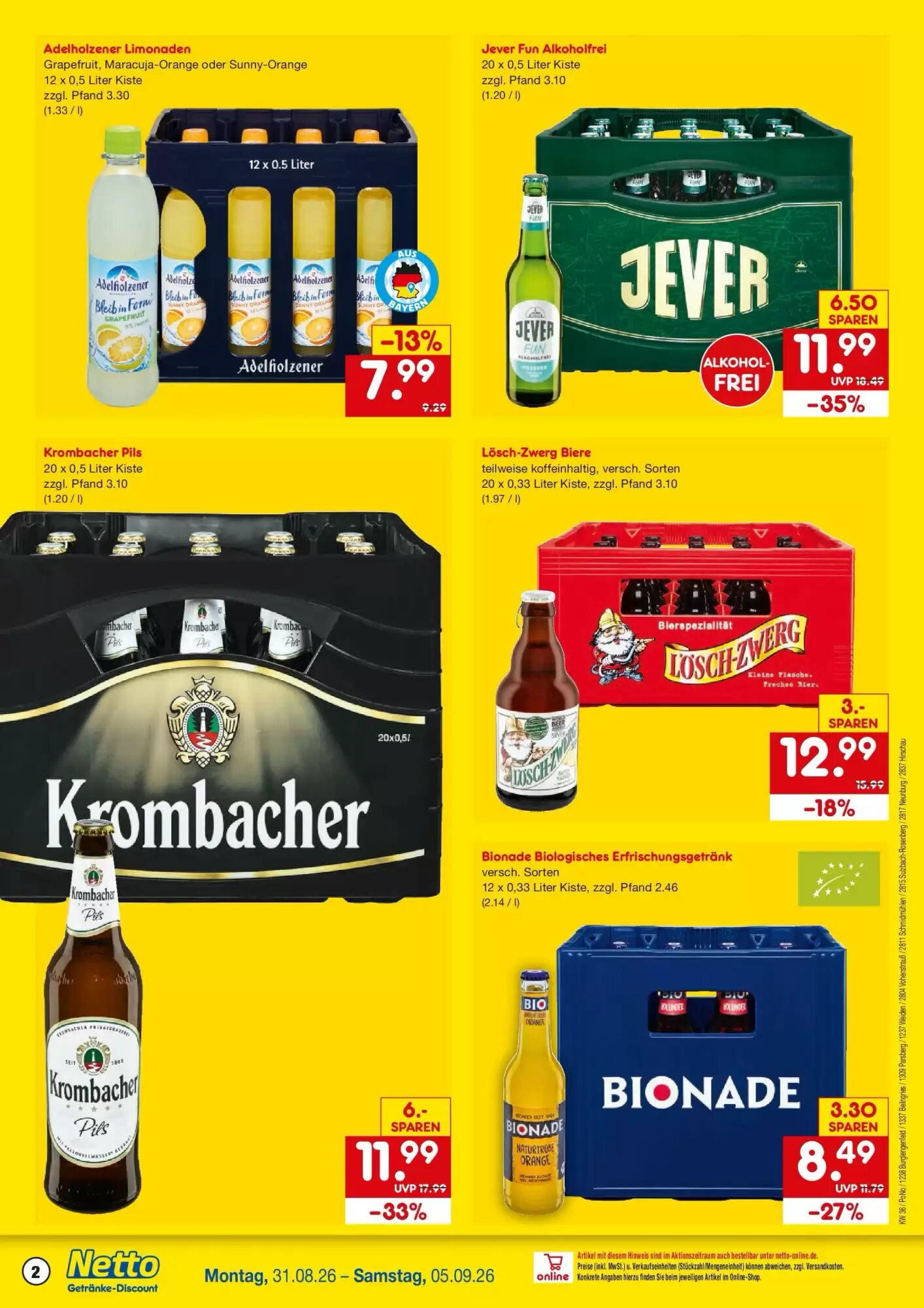 Netto Getränke Discount Prospekt (ab 30.08.2026) zum Blättern - Seite 2