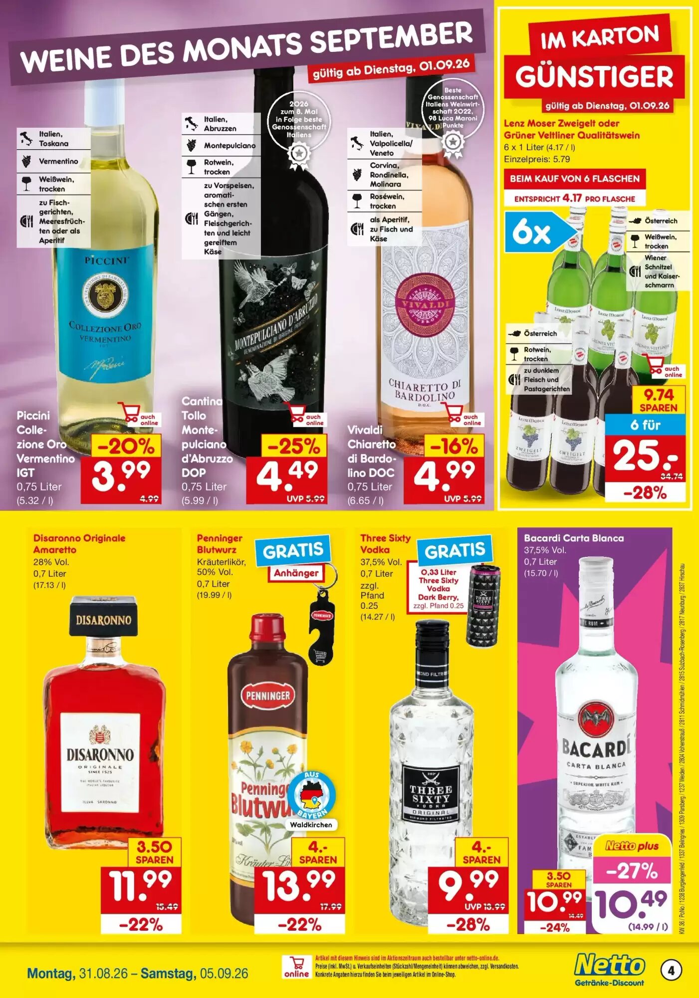 Netto Getränke Discount Prospekt (ab 30.08.2026) zum Blättern - Seite 4