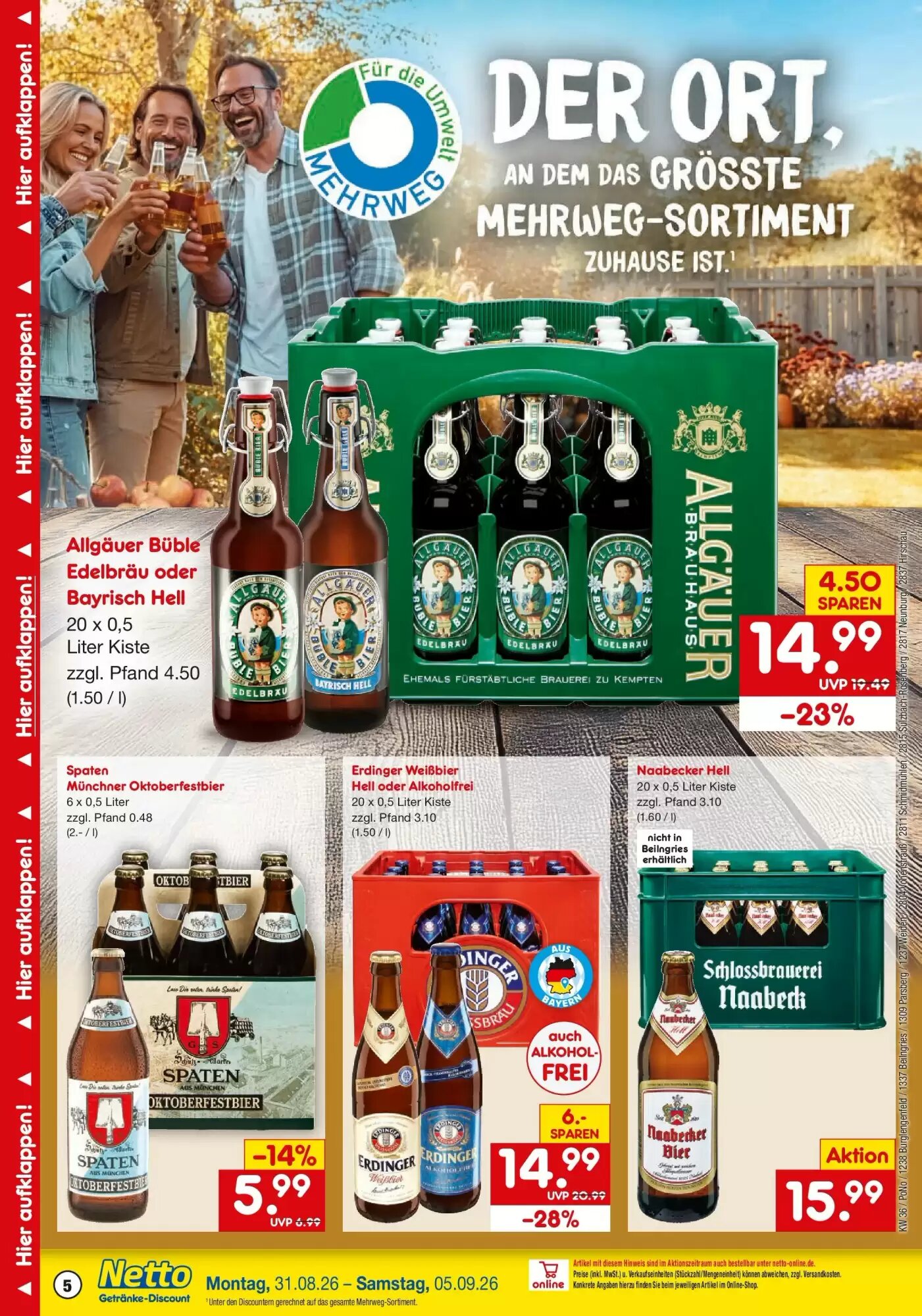 Netto Getränke Discount Prospekt (ab 30.08.2026) zum Blättern - Seite 5