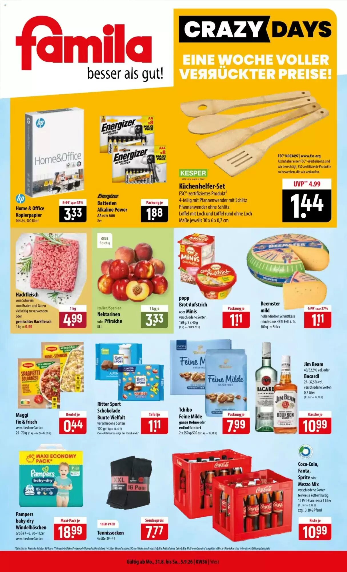 Famila Nord Ost Prospekt (ab 31.08.2026) zum Blättern - Seite 1