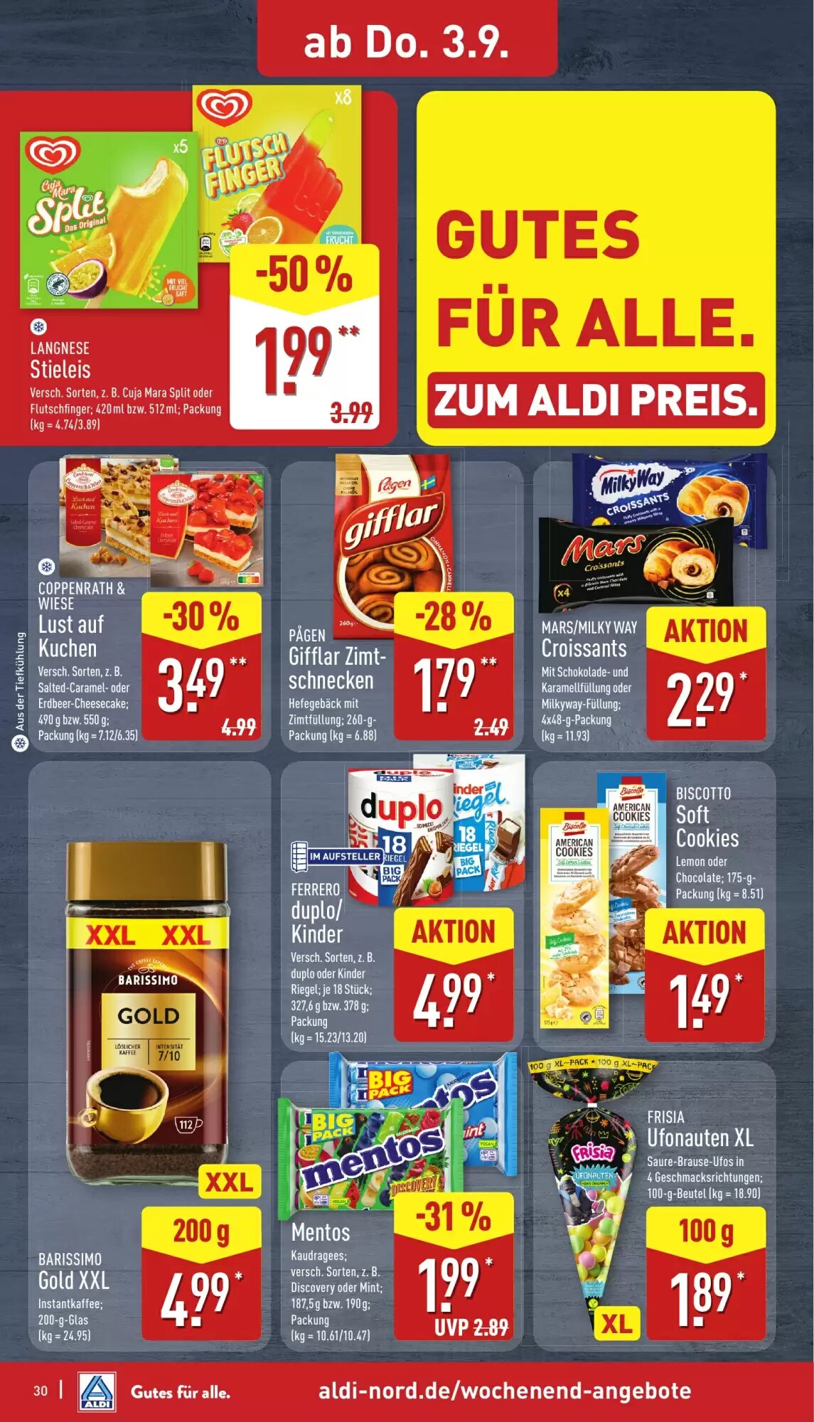 Aldi Nord Prospekt (ab 31.08.2026) zum Blättern - Seite 30