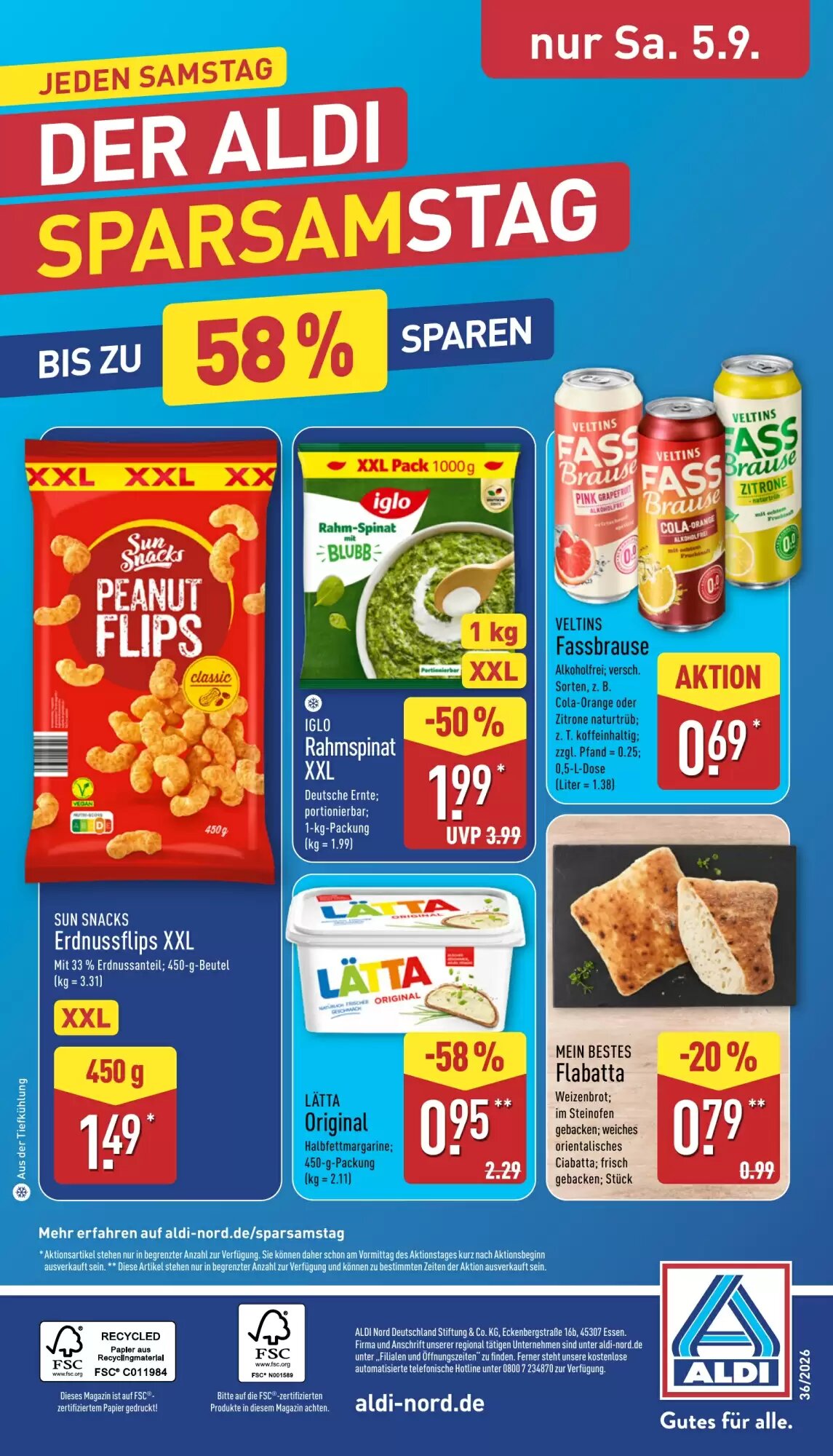 Aldi Nord Prospekt (ab 31.08.2026) zum Blättern - Seite 32