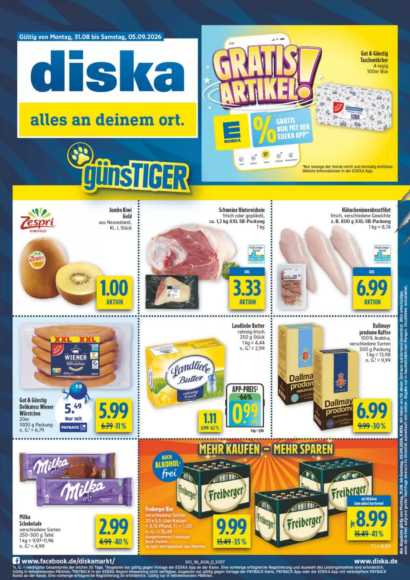 diska Prospekt (ab 31.08.2026) zum Blättern - Seite 1