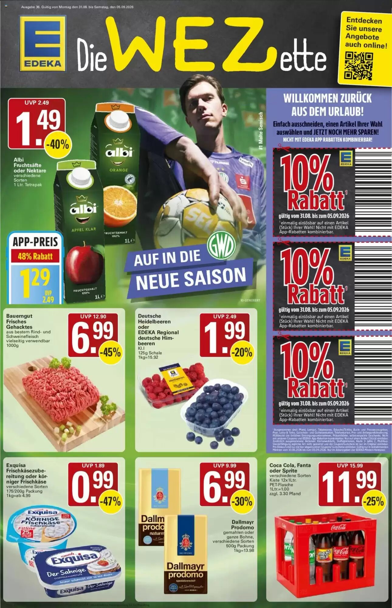 WEZ Prospekt (ab 31.08.2026) zum Blättern - Seite 1