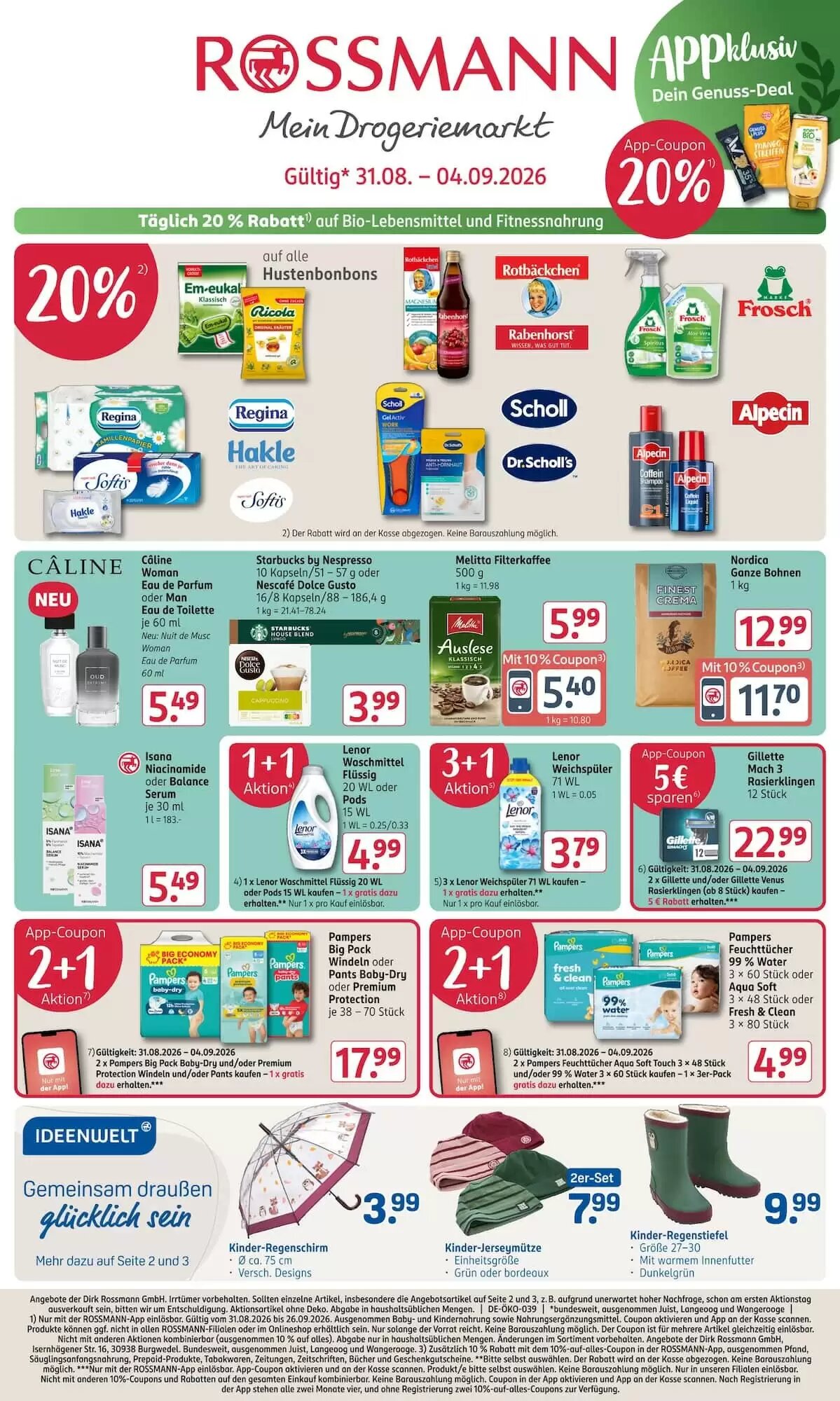 Rossmann Prospekt (ab 31.08.2026) zum Blättern - Seite 1