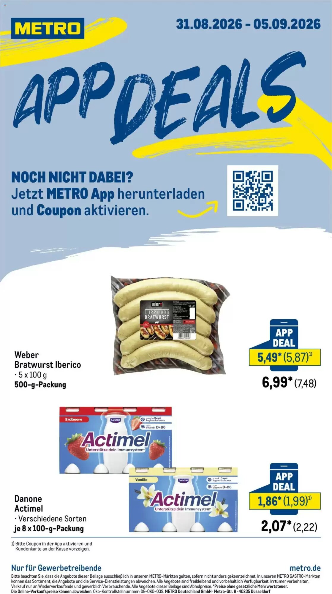 METRO Prospekt (ab 31.08.2026) zum Blättern - Seite 1