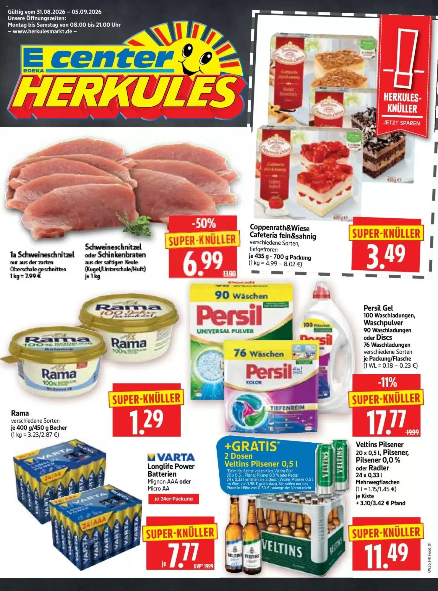 Edeka Herkules Prospekt (ab 31.08.2026) zum Blättern - Seite 1