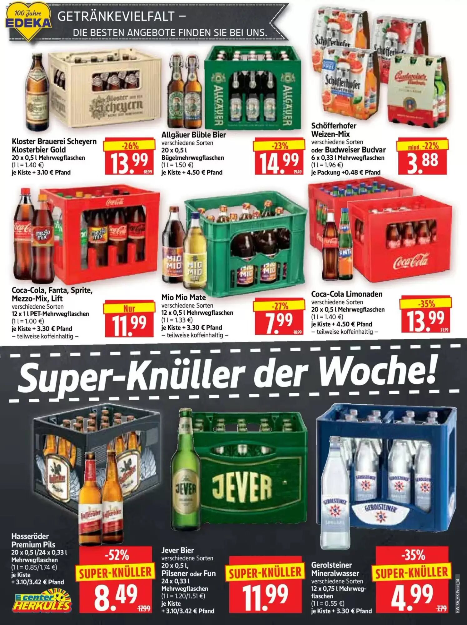 Edeka Herkules Prospekt (ab 31.08.2026) zum Blättern - Seite 14