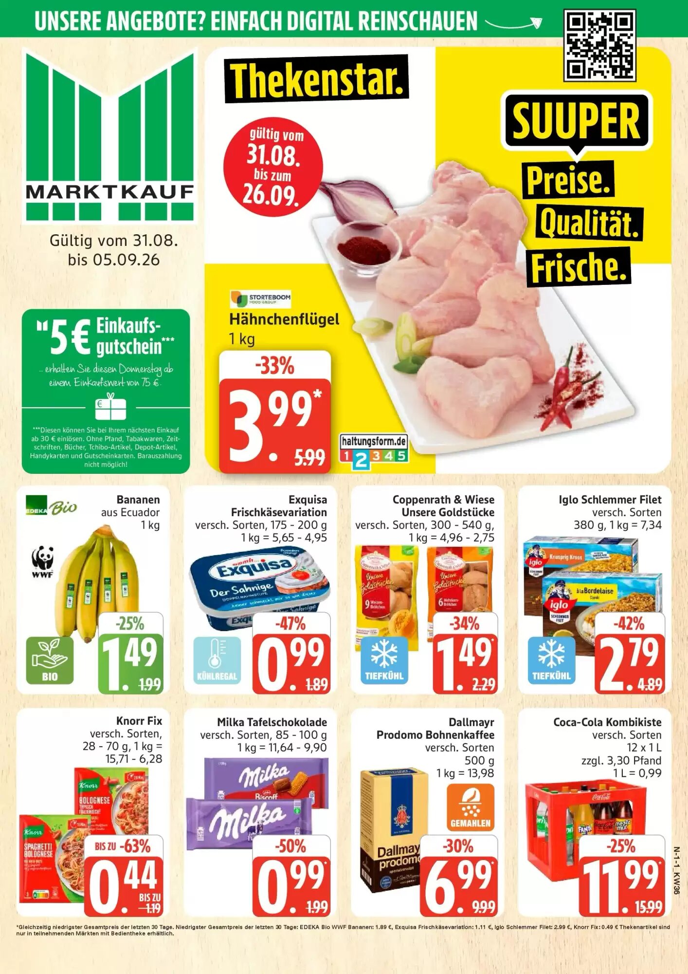 Marktkauf Prospekt (ab 31.08.2026) zum Blättern - Seite 1