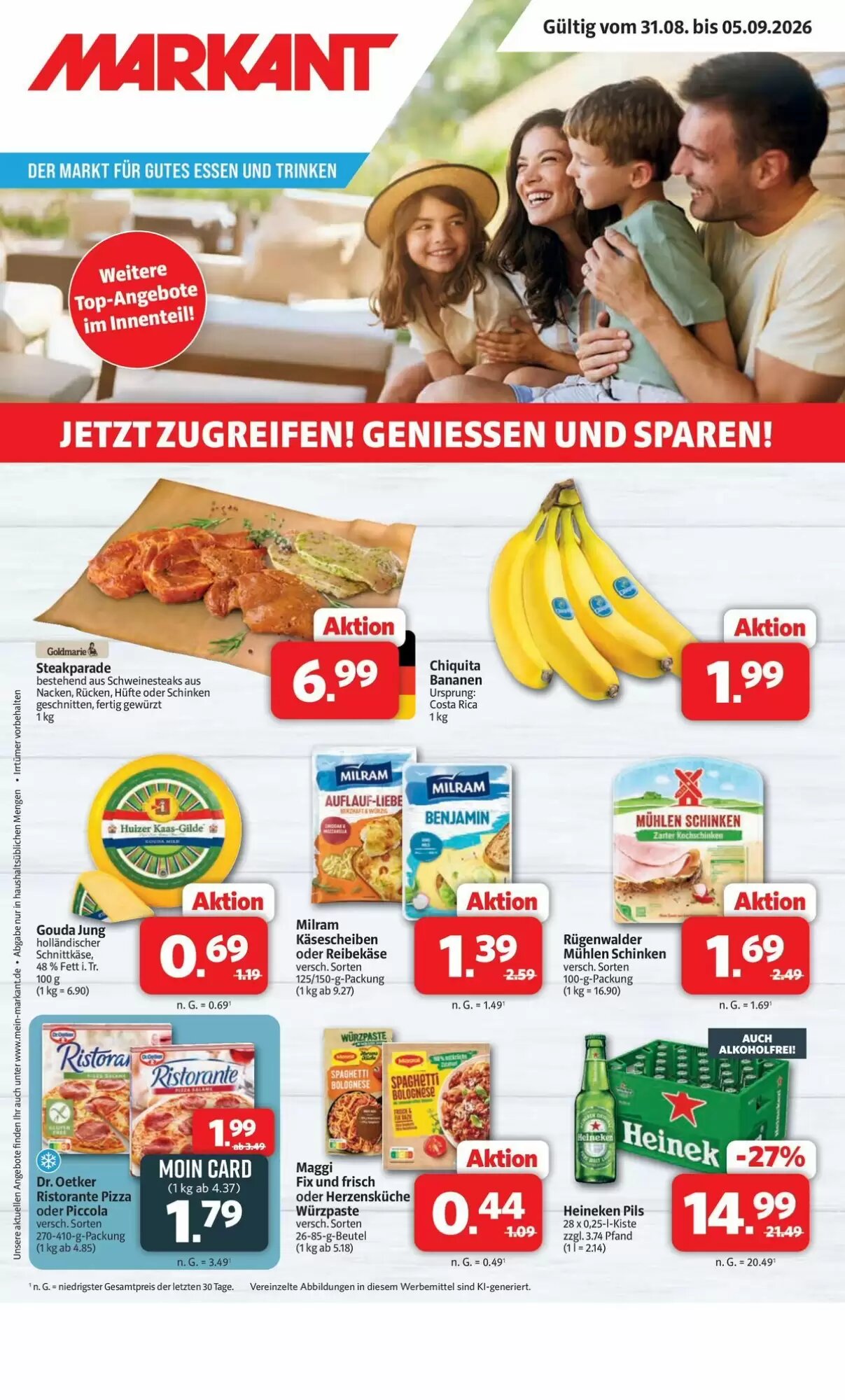 Markant Markt Prospekt (ab 31.08.2026) zum Blättern - Seite 1
