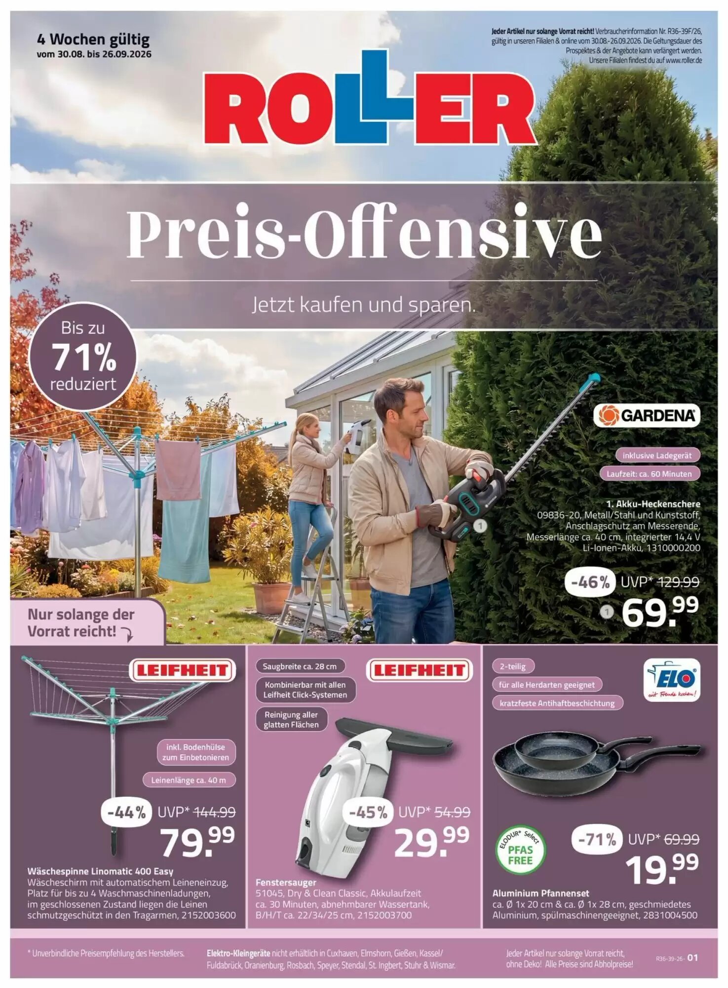 ROLLER Prospekt (ab 31.08.2026) zum Blättern - Seite 1