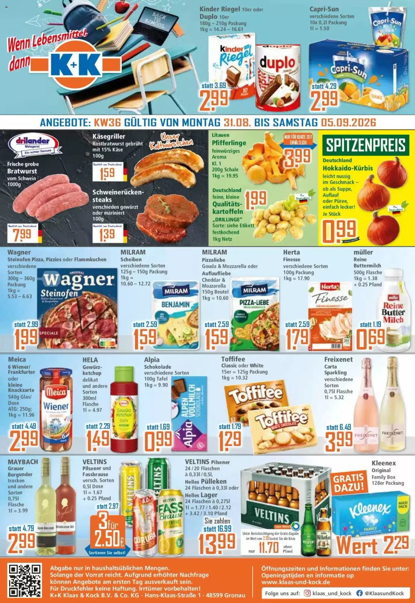 Klaas und Kock Prospekt (ab 31.08.2026) zum Blättern - Seite 1