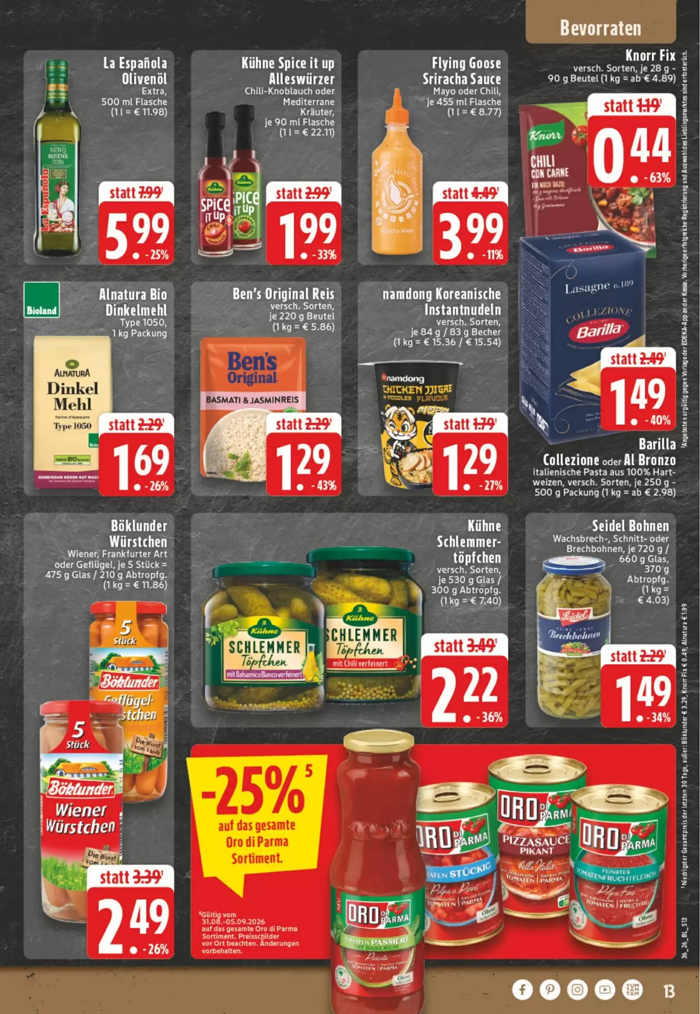 EDEKA Vogl Prospekt (ab 31.08.2026) zum Blättern - Seite 13