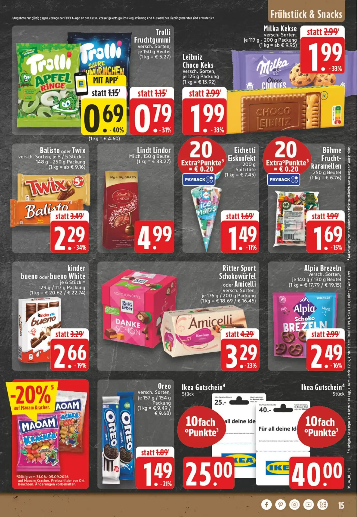EDEKA Vogl Prospekt (ab 31.08.2026) zum Blättern - Seite 15