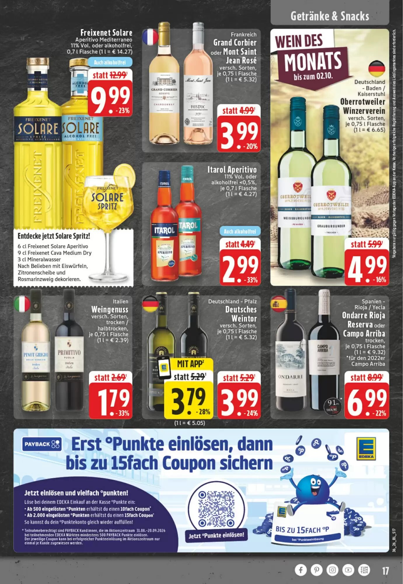EDEKA Vogl Prospekt (ab 31.08.2026) zum Blättern - Seite 17