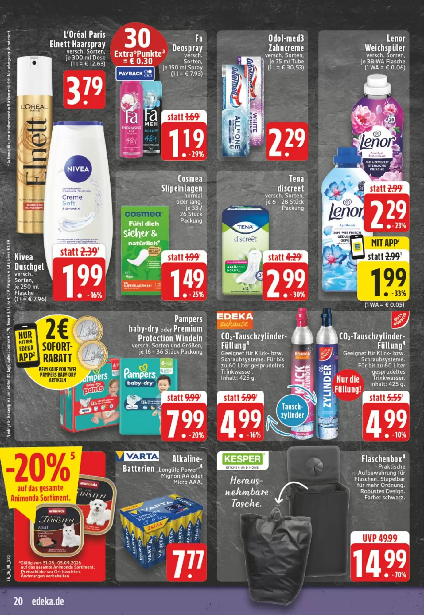 EDEKA Vogl Prospekt (ab 31.08.2026) zum Blättern - Seite 20