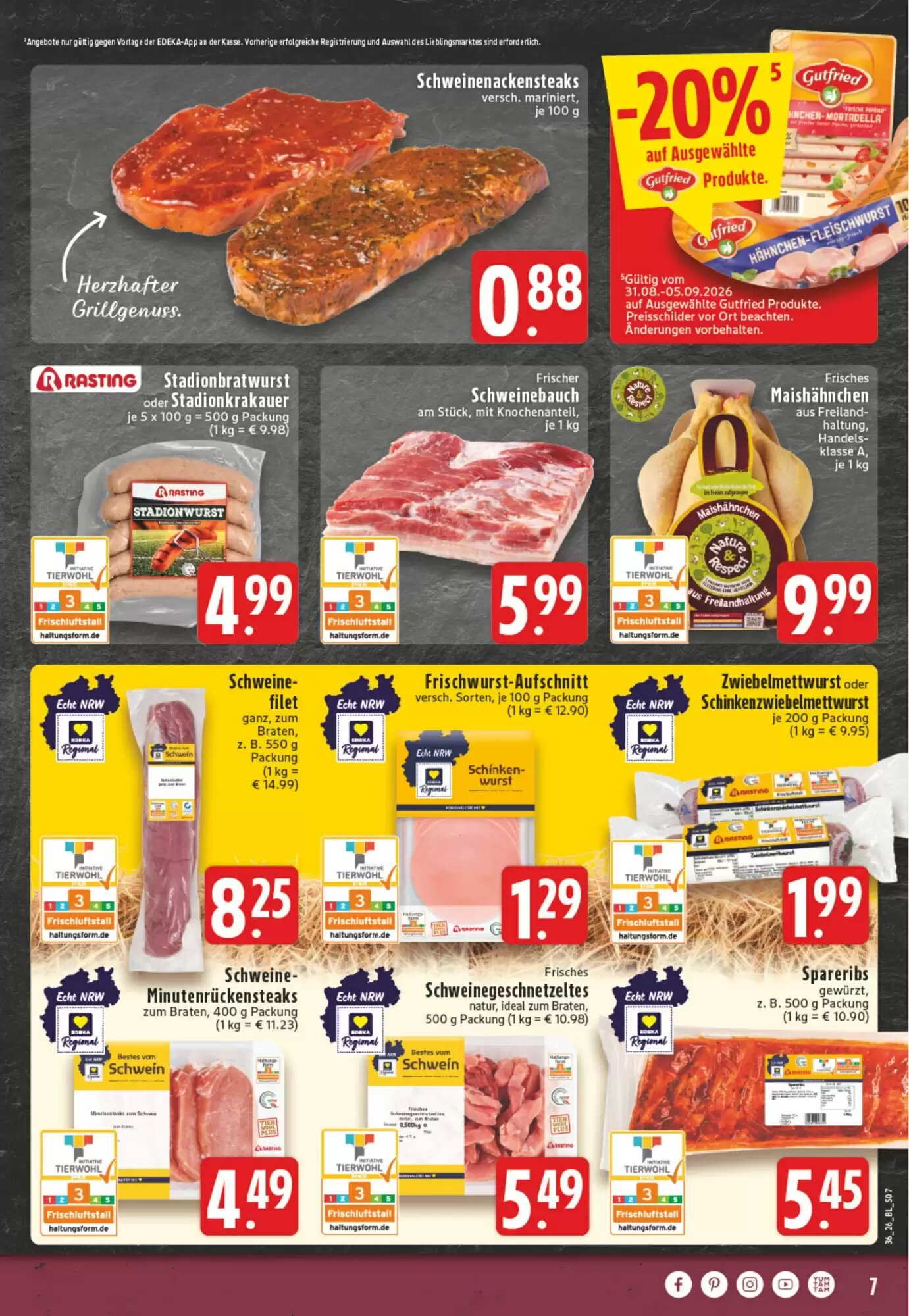 EDEKA Vogl Prospekt (ab 31.08.2026) zum Blättern - Seite 7