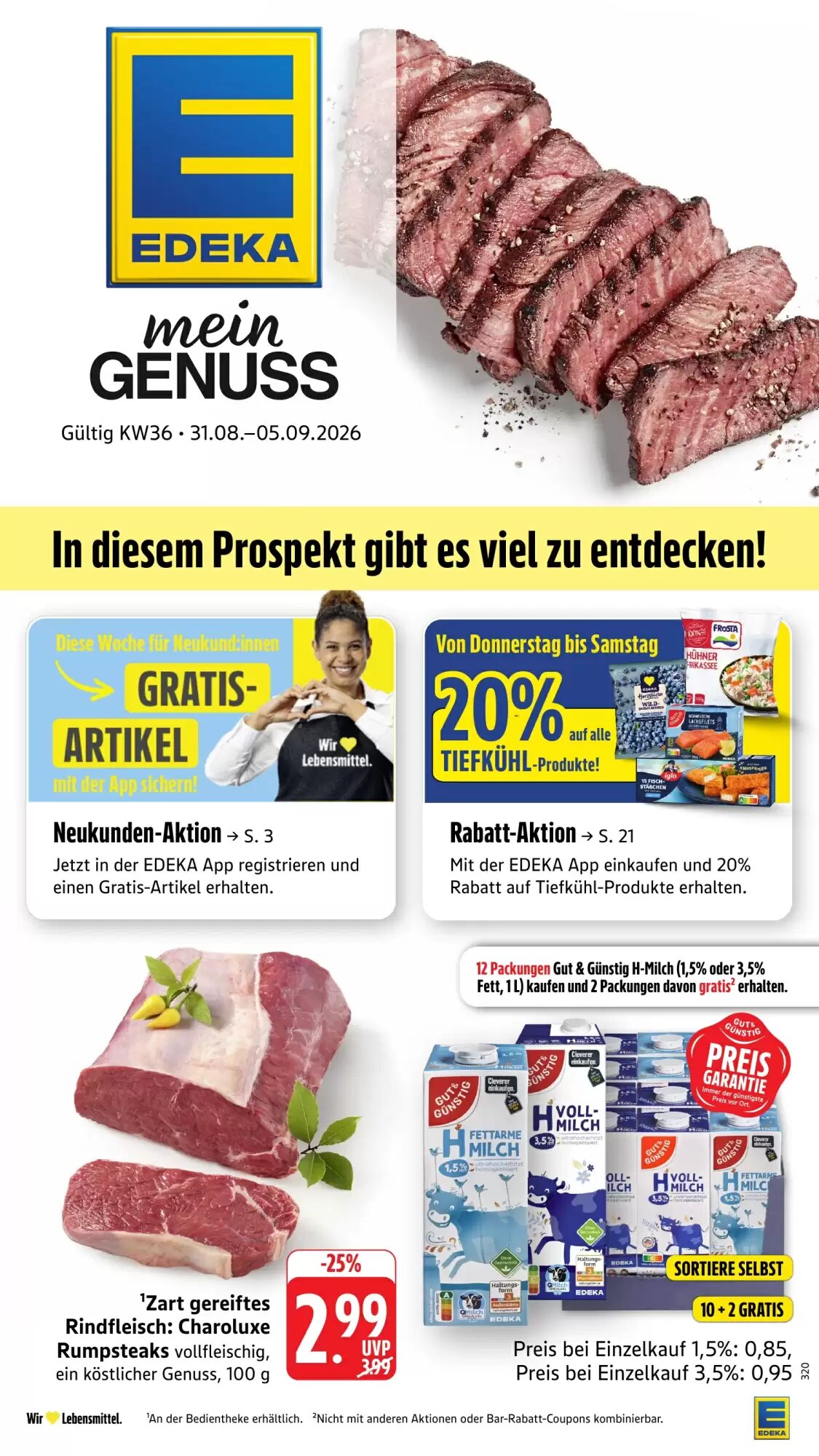 Edeka Stenger Prospekt (ab 31.08.2026) zum Blättern - Seite 1