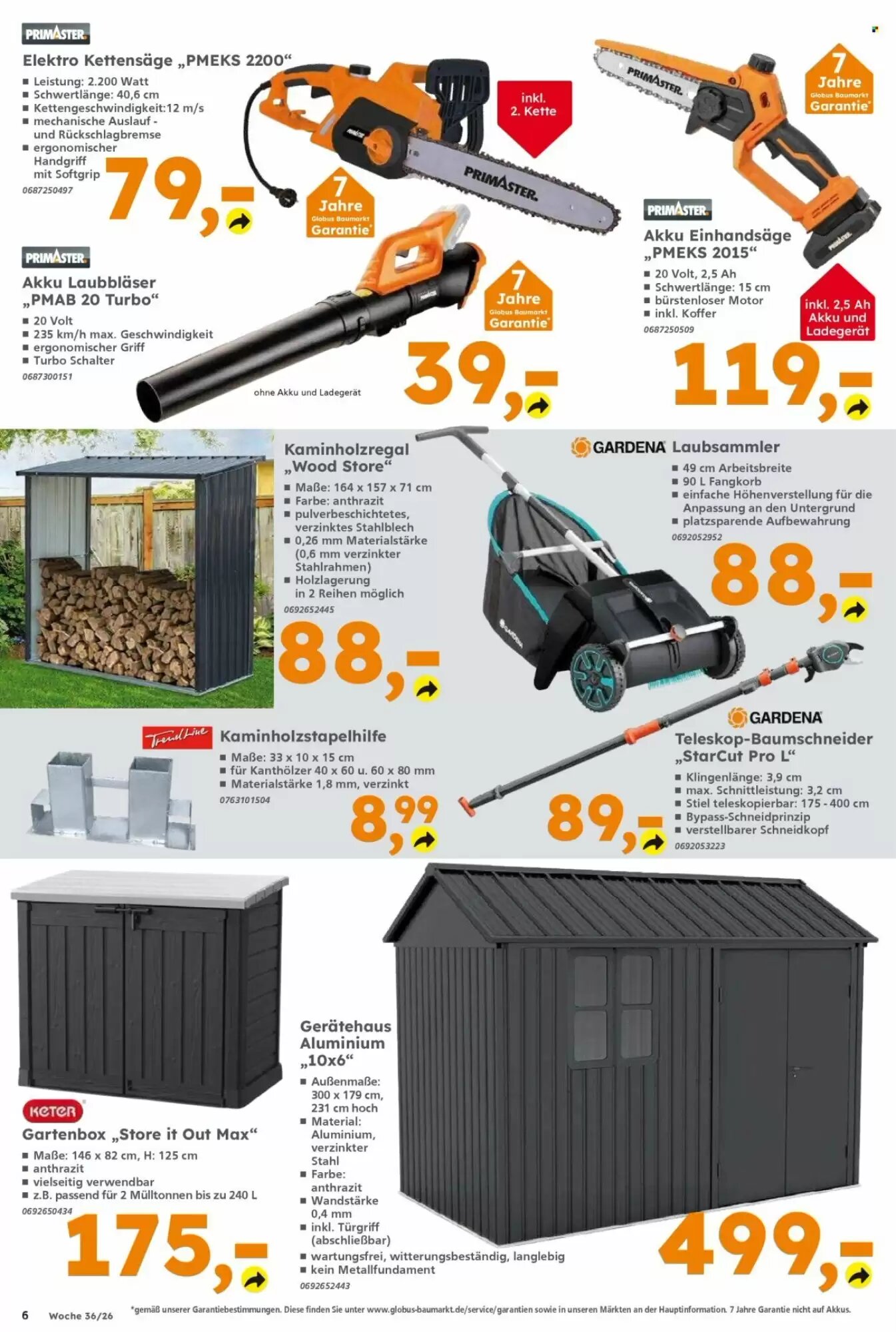 Globus Baumarkt Prospekt (ab 31.08.2026) zum Blättern - Seite 6