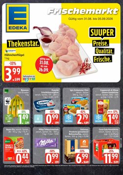 Edeka Frischemarkt Prospekt (ab 31.08.2026) zum Blättern