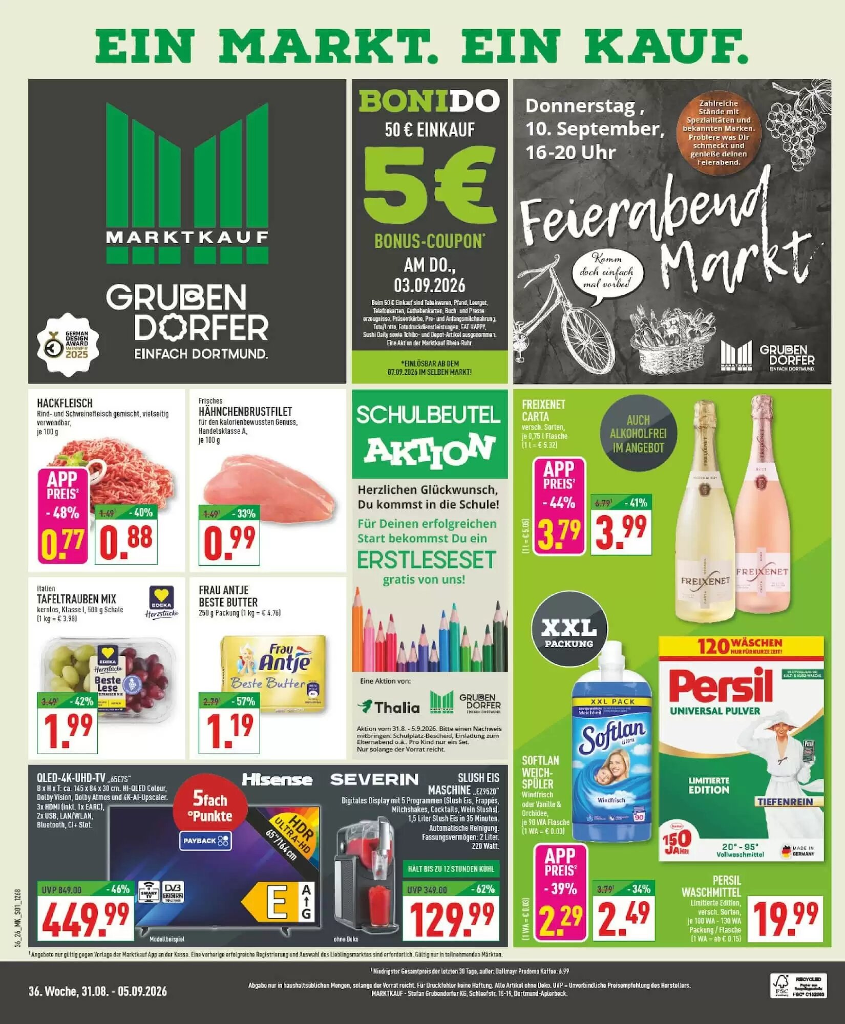Marktkauf Prospekt (ab 31.08.2026) zum Blättern - Seite 1