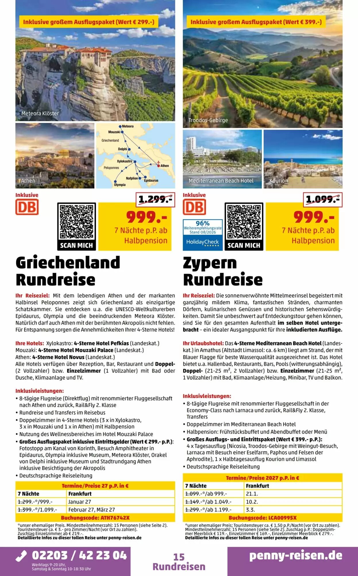 Penny Reisen Prospekt (ab 01.09.2026) zum Blättern - Seite 15