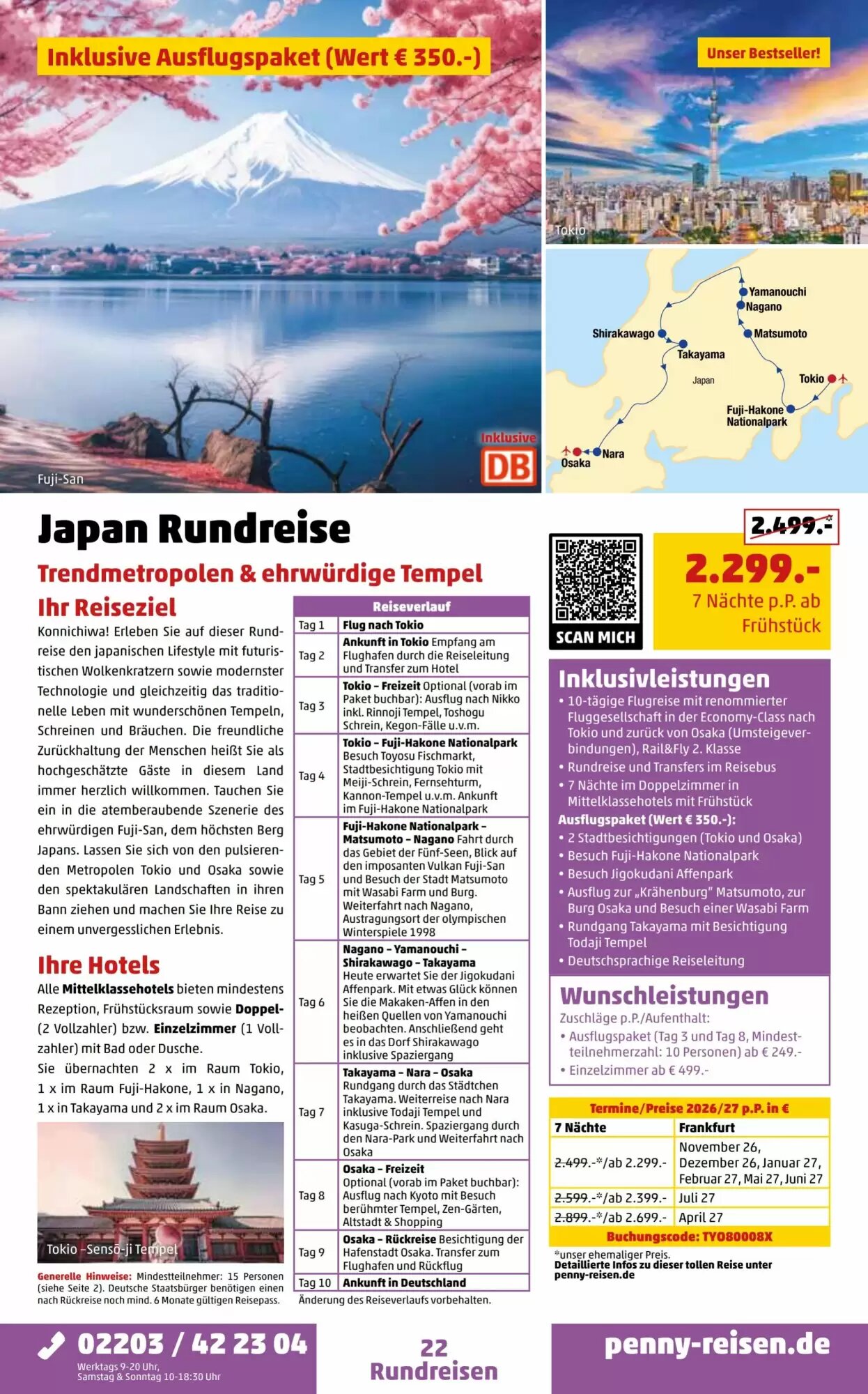 Penny Reisen Prospekt (ab 01.09.2026) zum Blättern - Seite 22