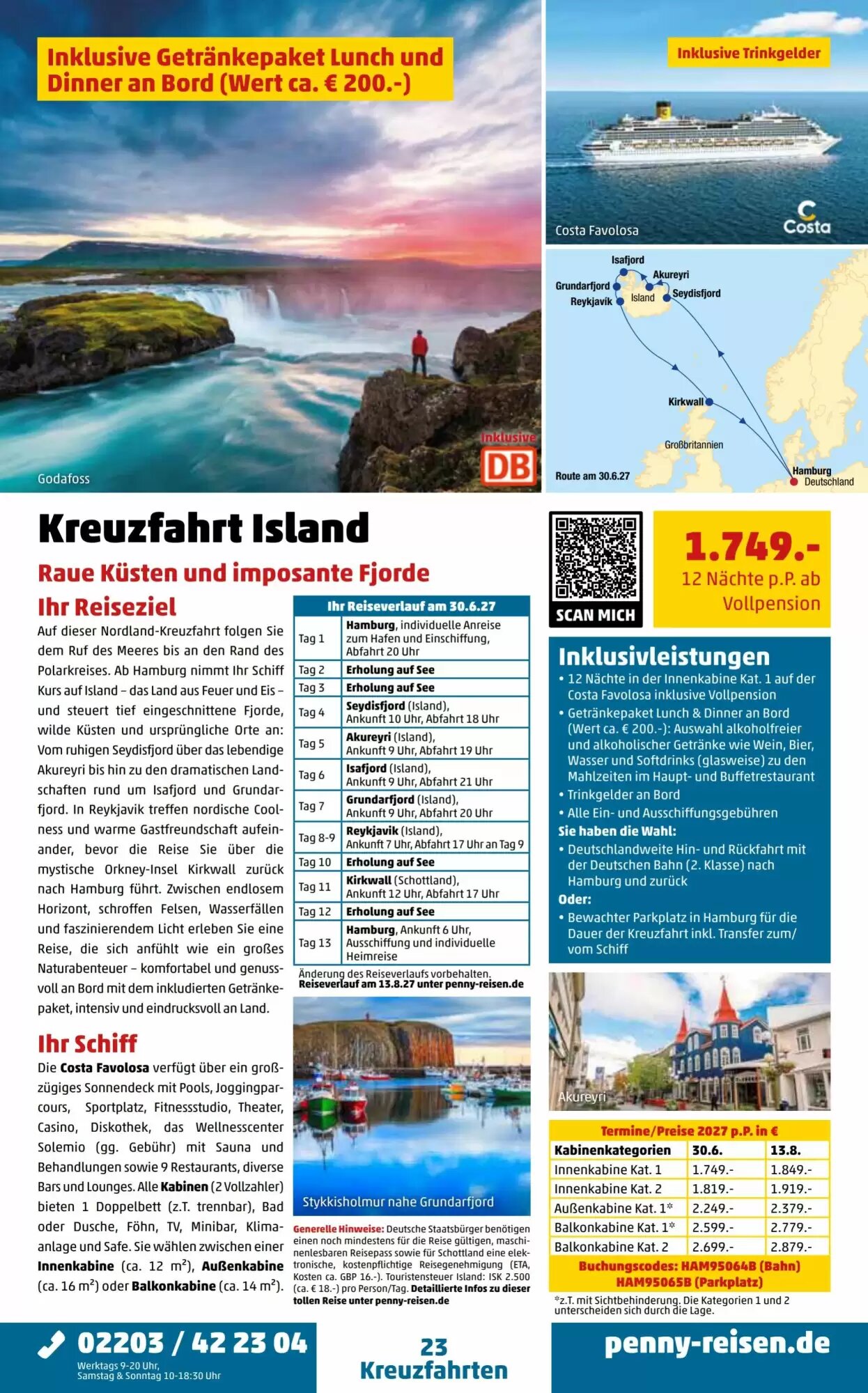 Penny Reisen Prospekt (ab 01.09.2026) zum Blättern - Seite 23